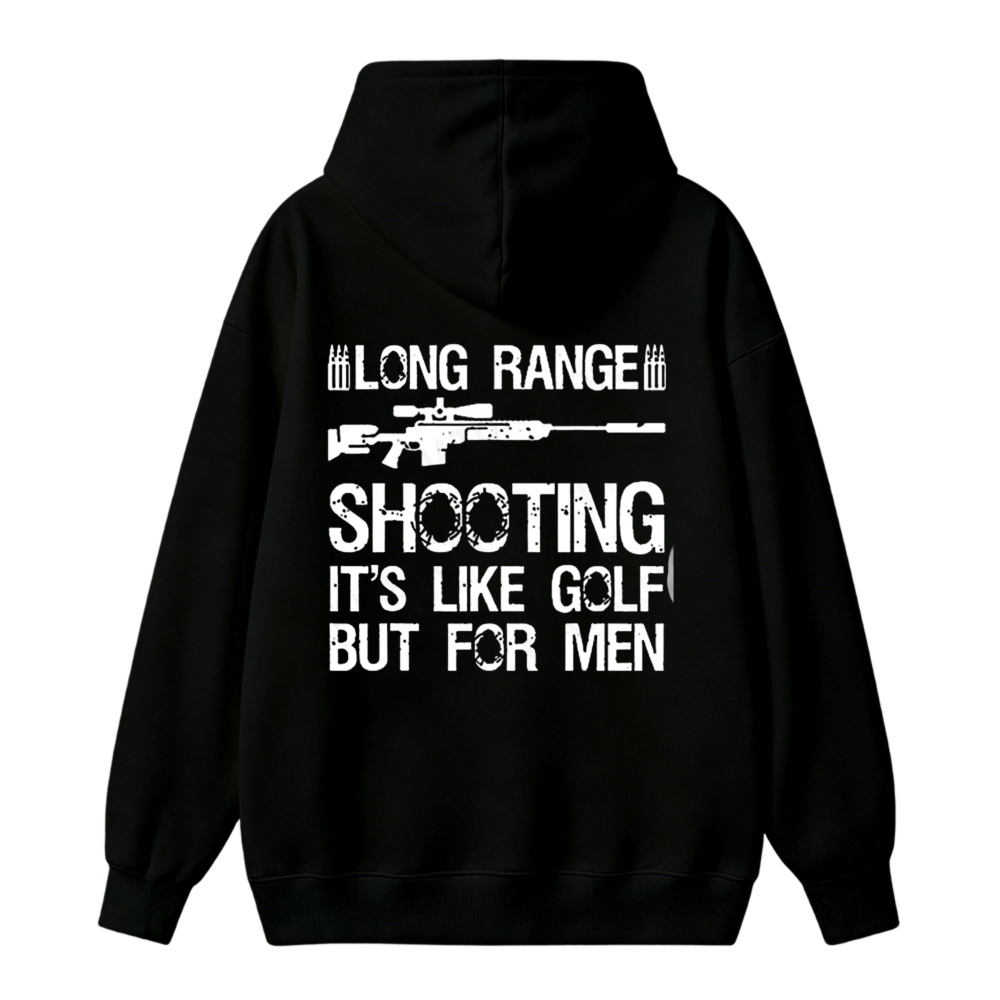 Long Range Shooting Its Like Golf But For Men Graphic Unisex Classic Hoodie