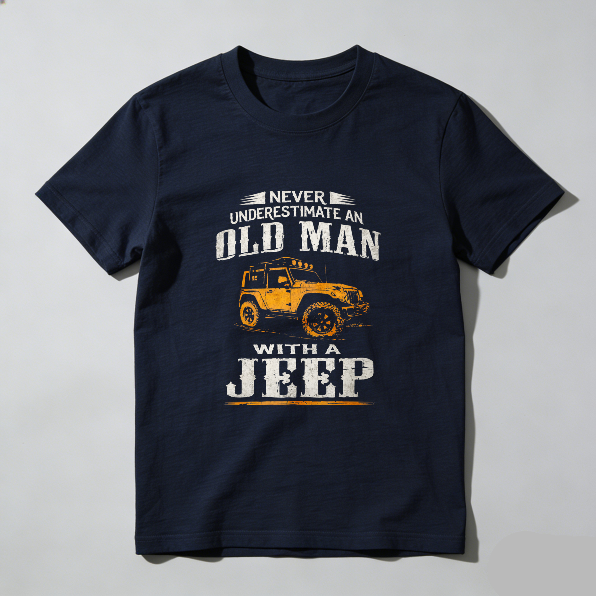 Never Underestimate An Old Man With A Jeep T-Shirt