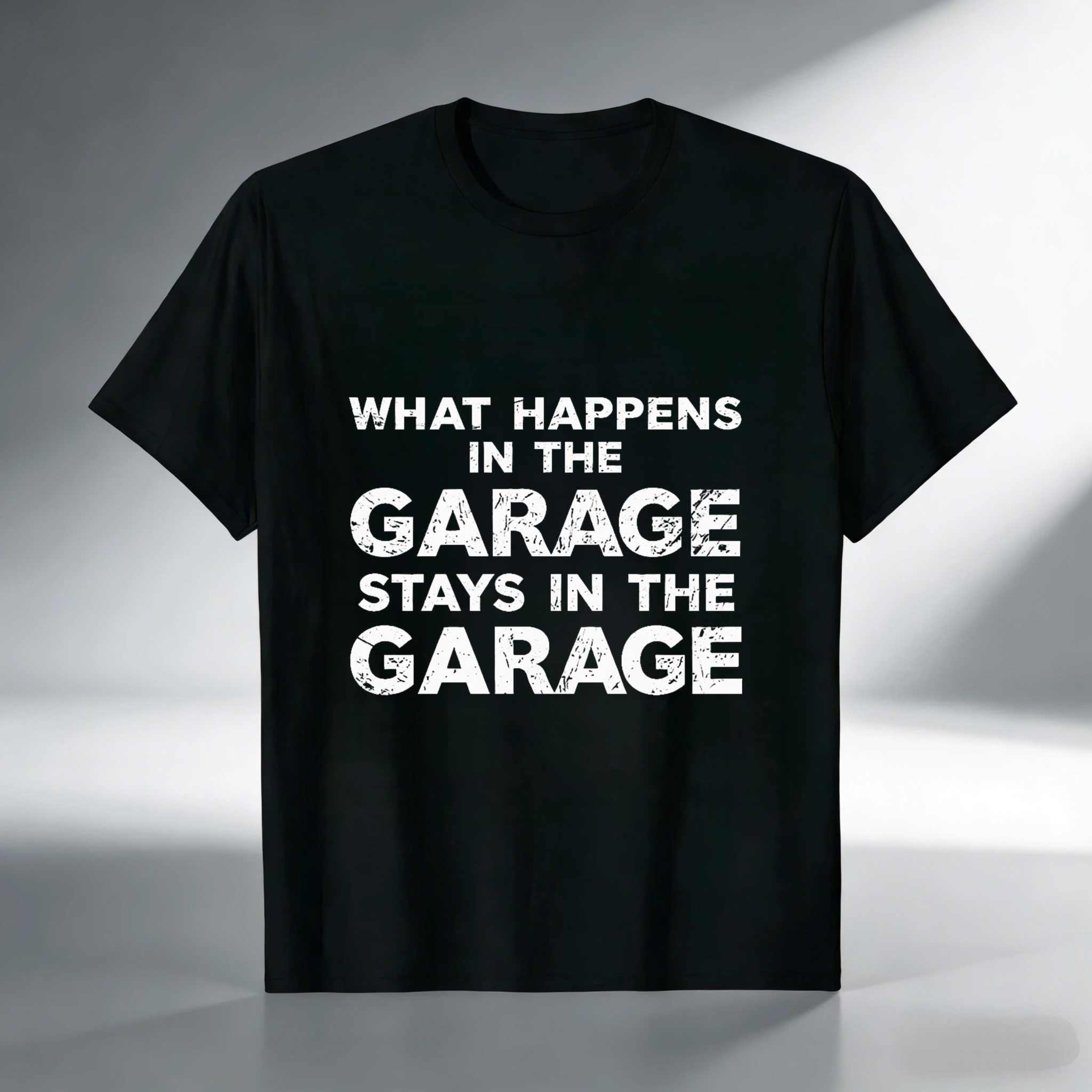 What Happens In The Garage Stays In The Garage T Shirt Men Women Funny Garage Shirt Mechanic Gift Car Enthusiast Apparel