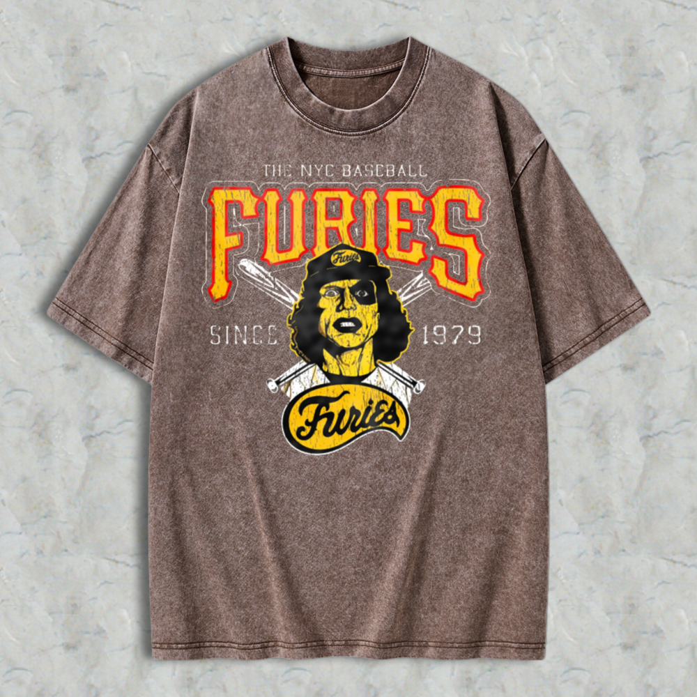 Nyc Baseball Furies Since 1979 Vintage Graphic Washed T-shirt
