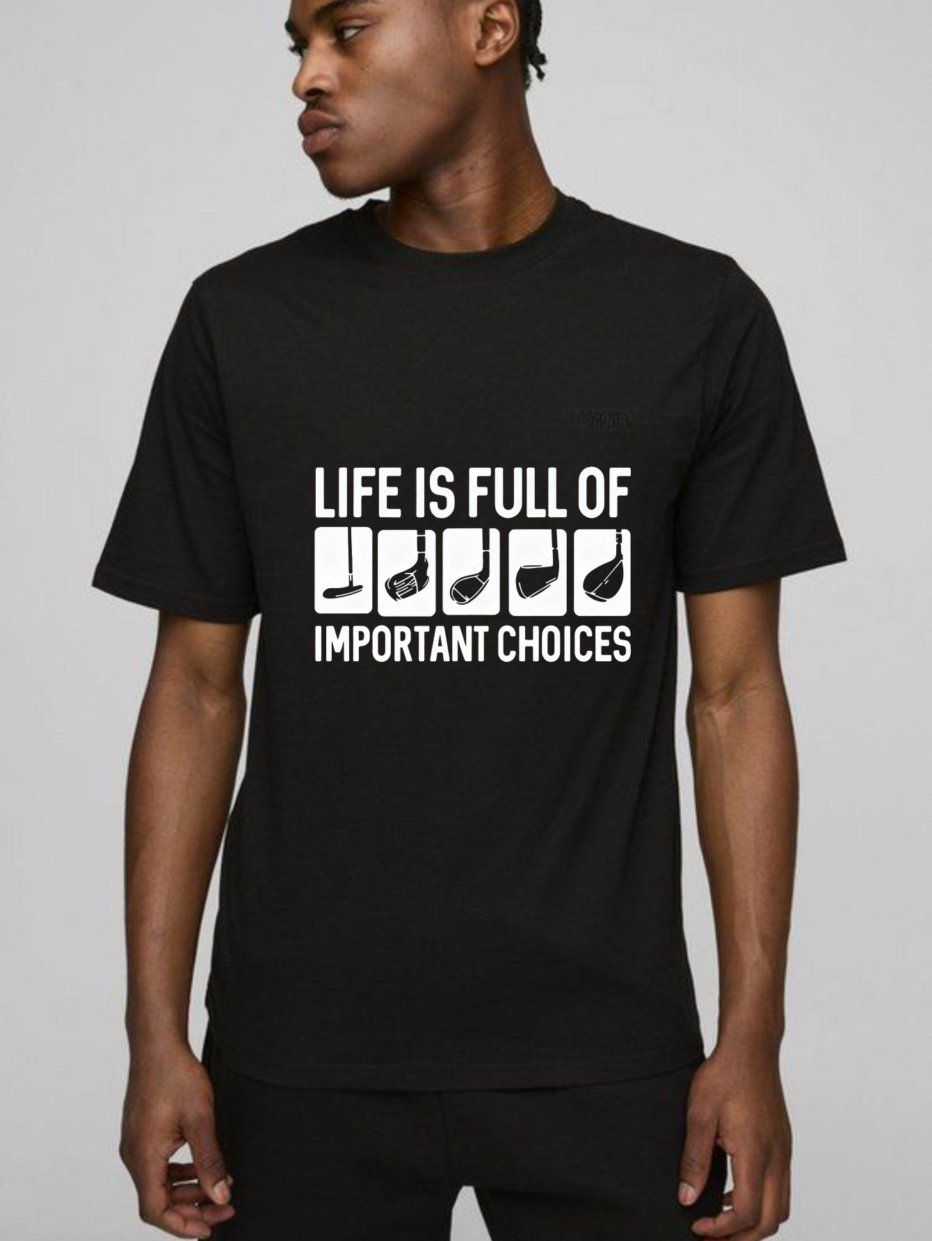 TEECURENT Life Is Full Of Important Choices Pure Cotton Short Sleeve T Shirt-TeeCurent