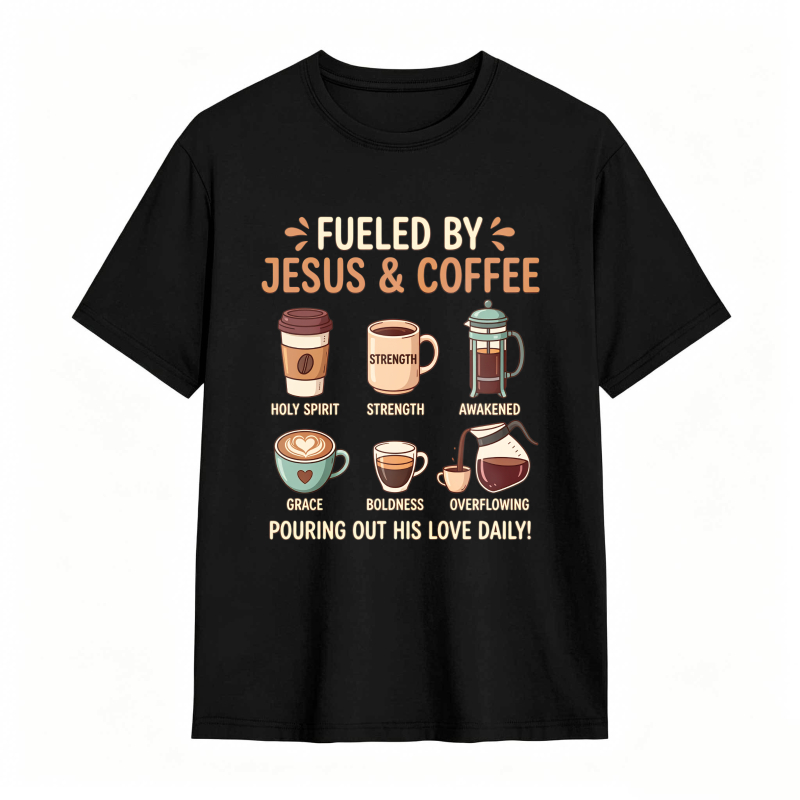 Fueled by Jesus and Coffee T-shirt