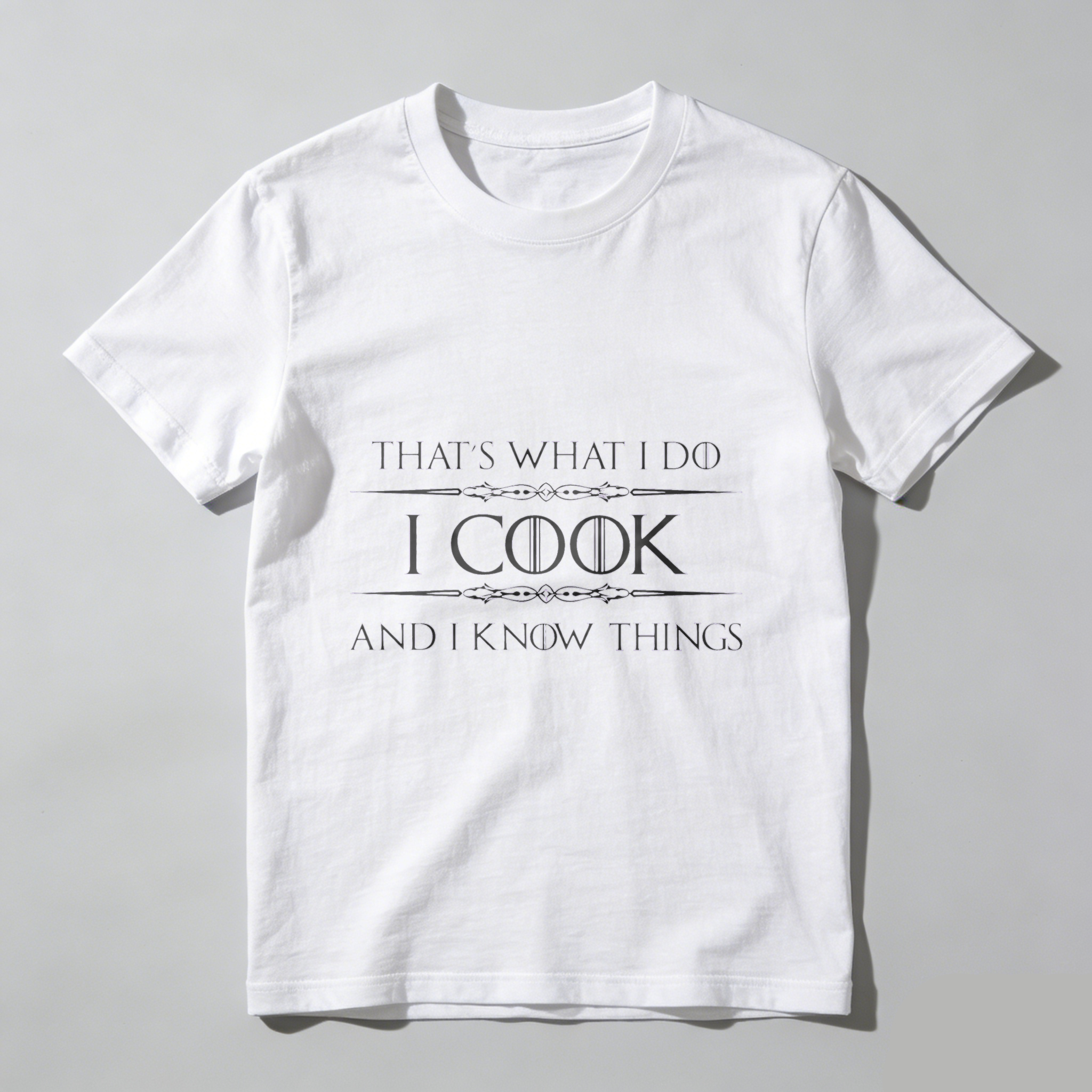 TEECURENT That's What I Do I Cook And I Know Things T-Shirt WOMEN