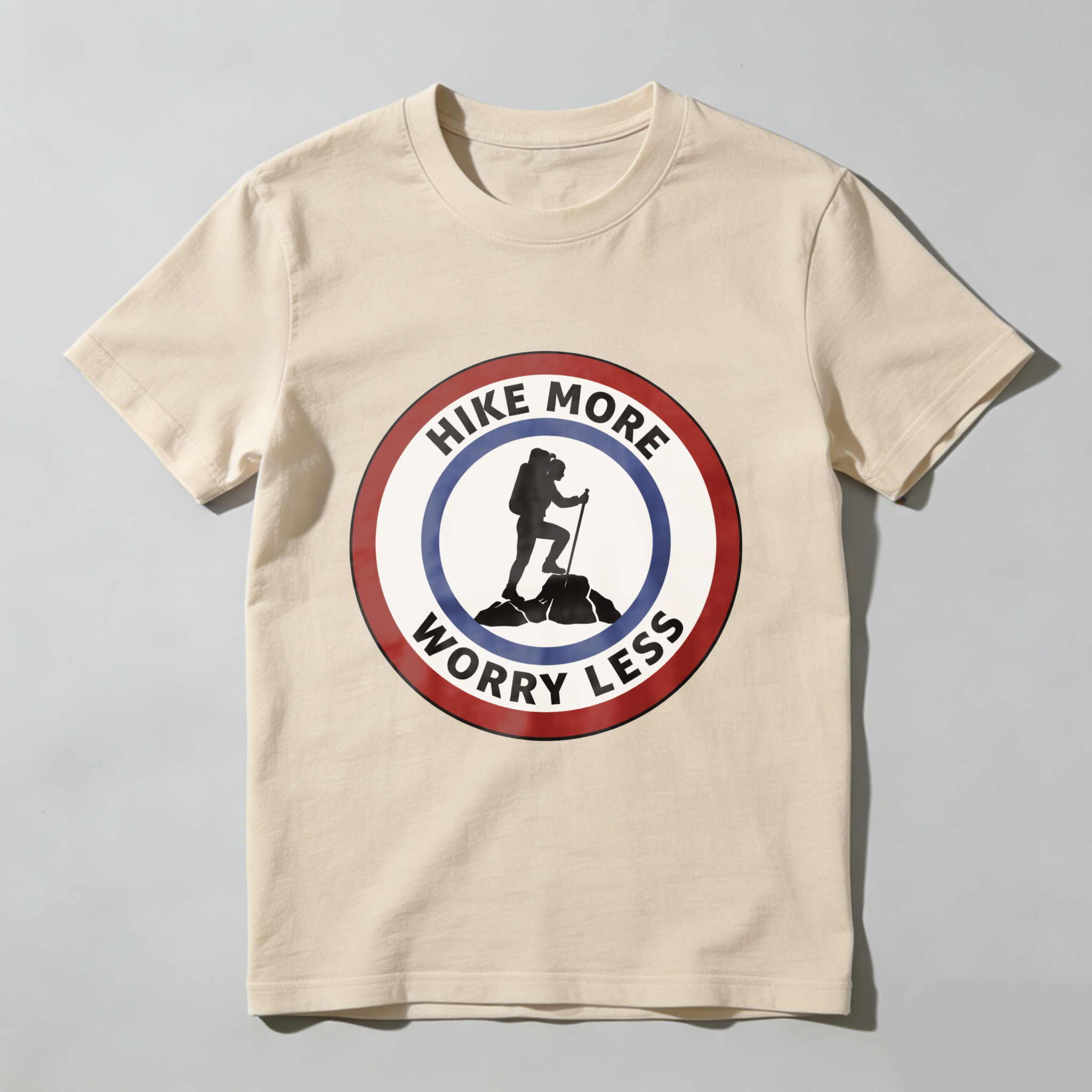 TEECURENT Hike More Worry Less Outdoor Adventure T Shirt For Hiking Enthusiasts And Nature Lovers WOMEN