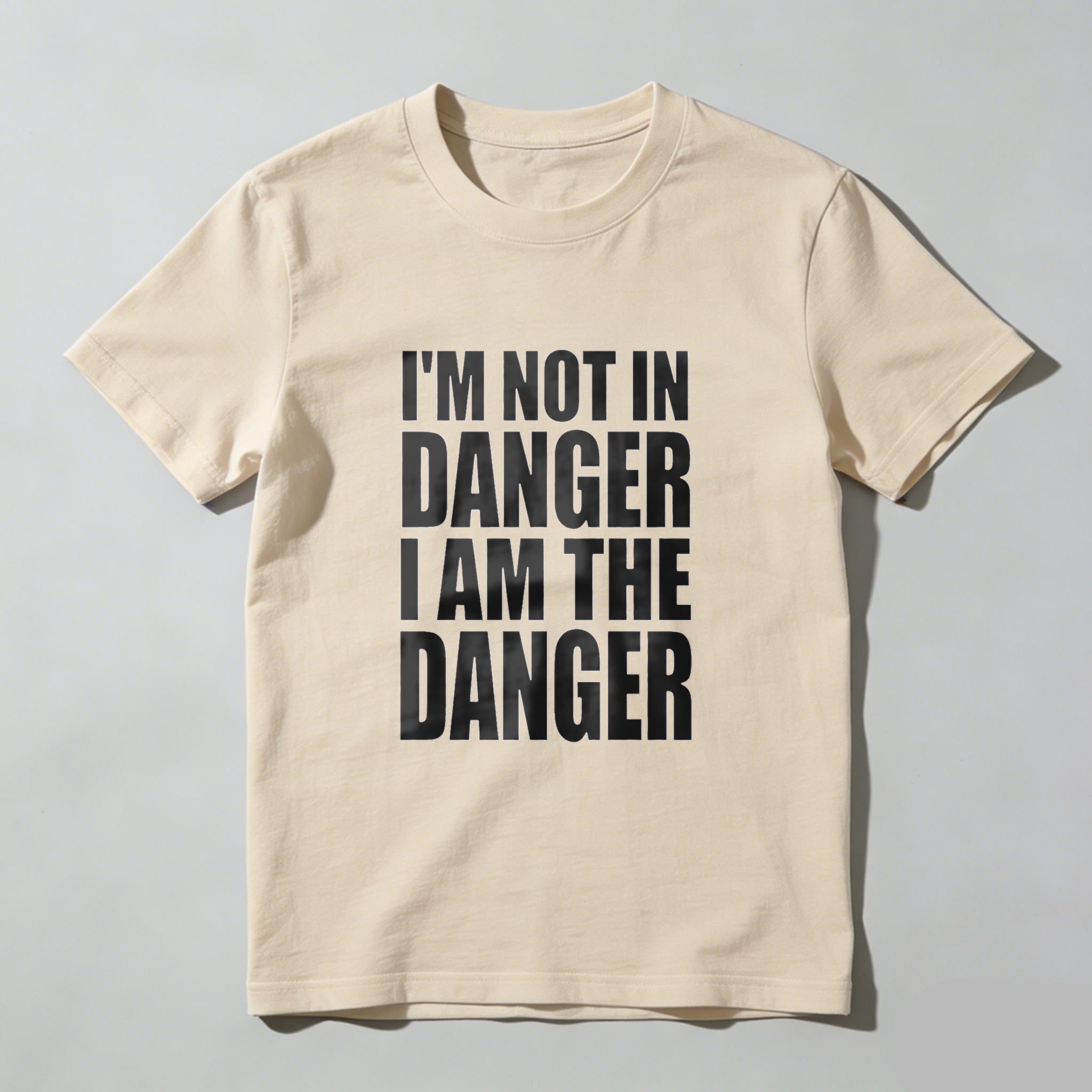 TEECURENT I M Not In Danger I Am The Danger T Shirt WOMEN