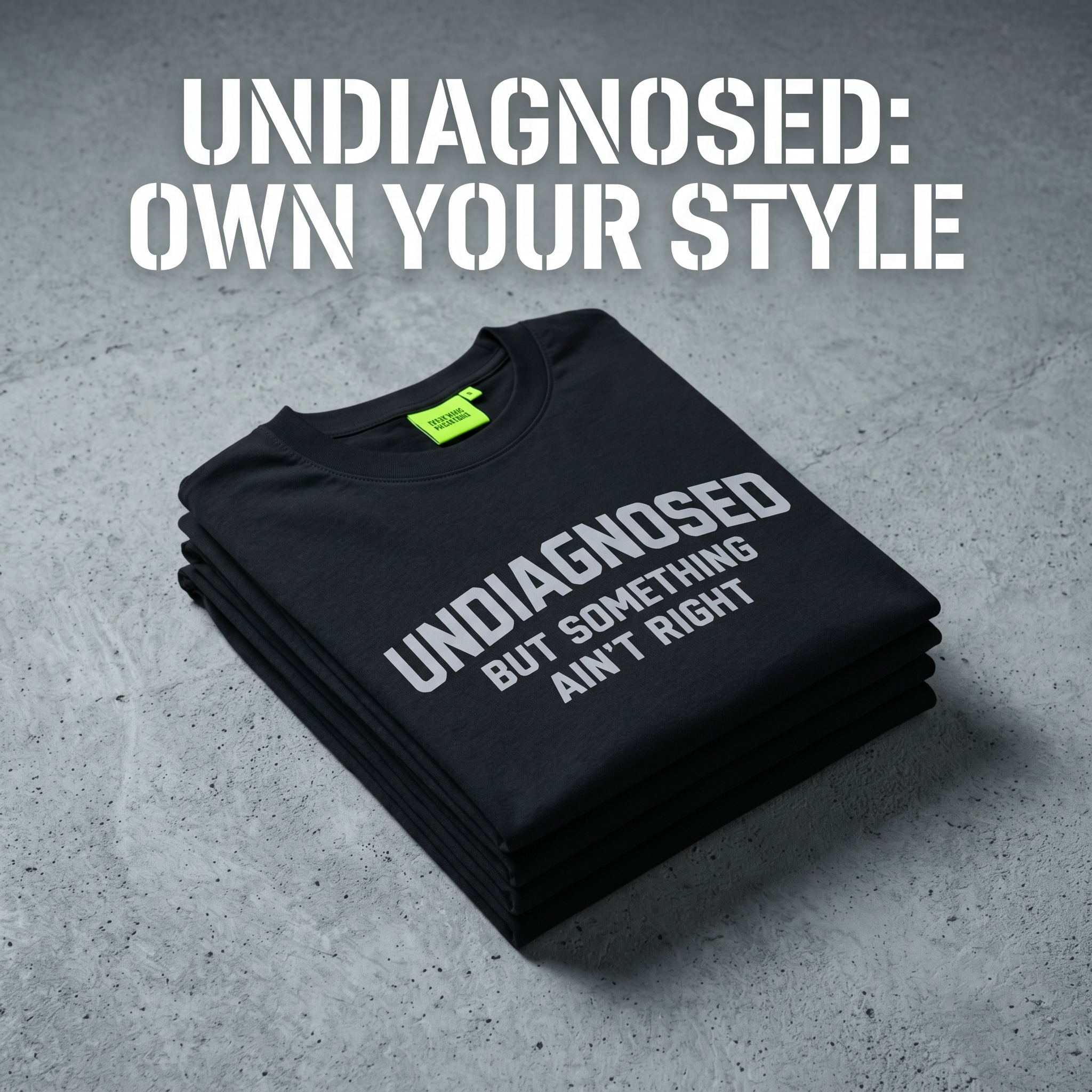 Undiagnosed But Something Ain't Right Funny Graphic T-Shirt