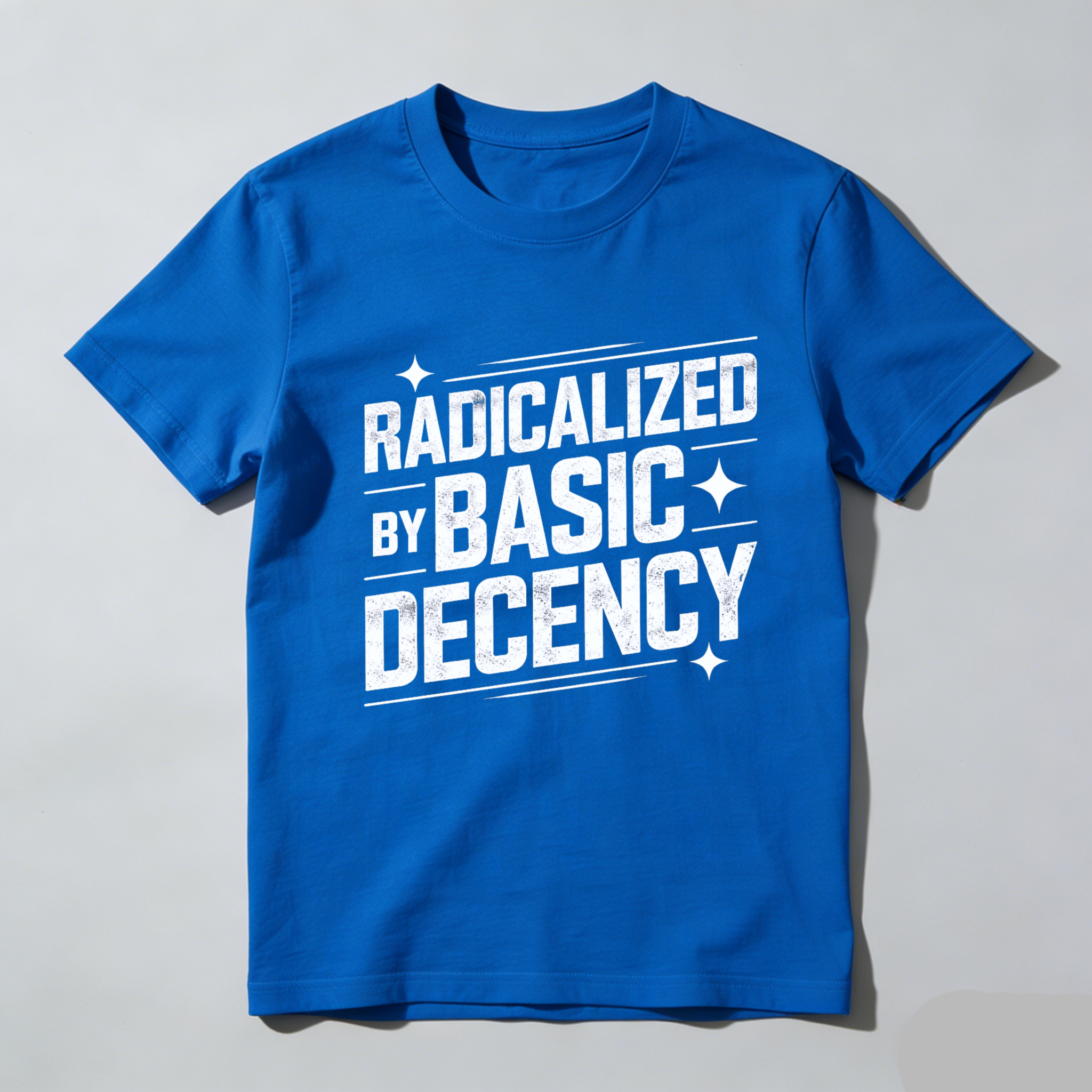 TEECURENTRadicalized By Basic Decency T Shirt Black Men Women Unisex Graphic Tee Casual Streetwear Top-TeeCurent