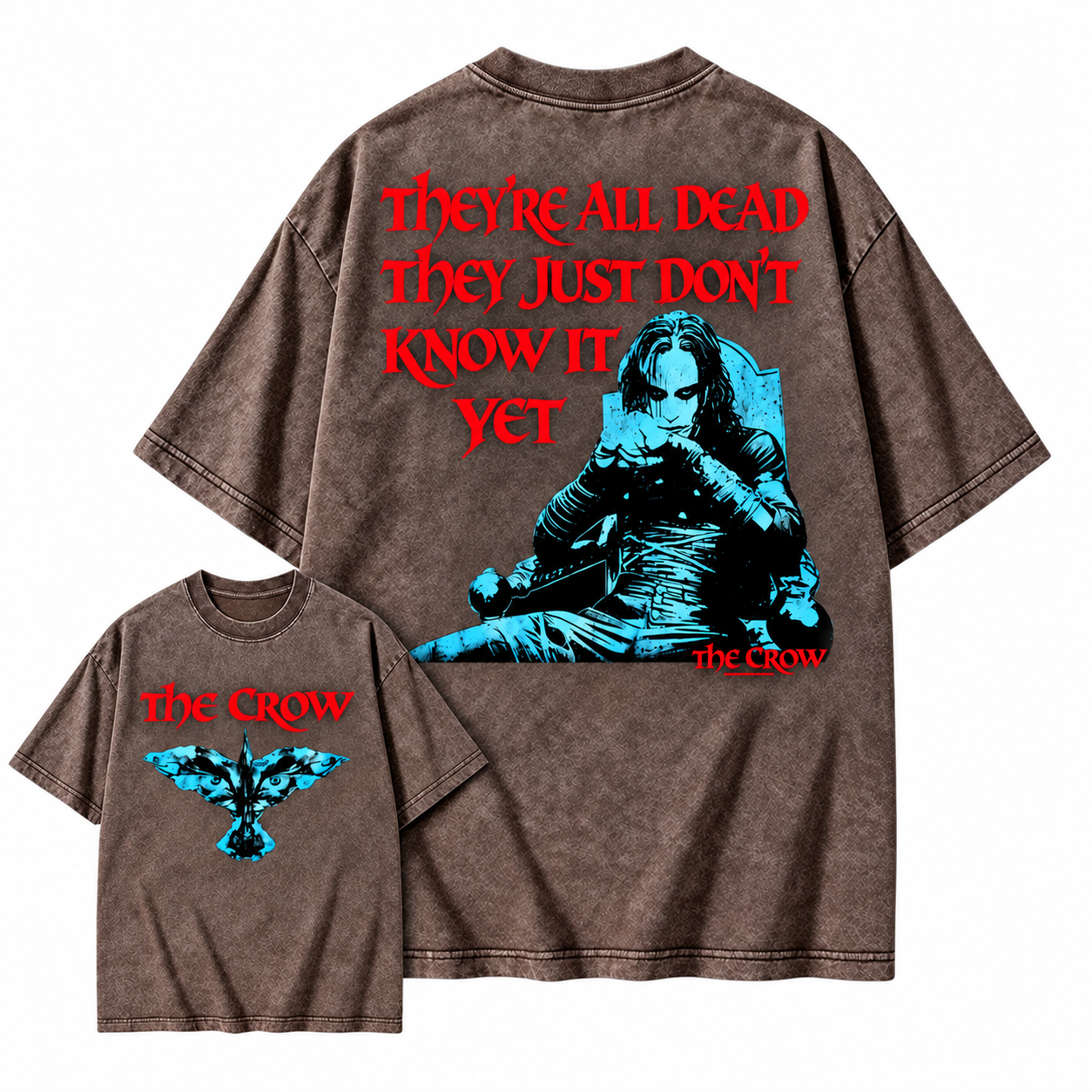 The Crow "They're All Dead They Just Don't Know It Yet" Graphic Washed T-shirt