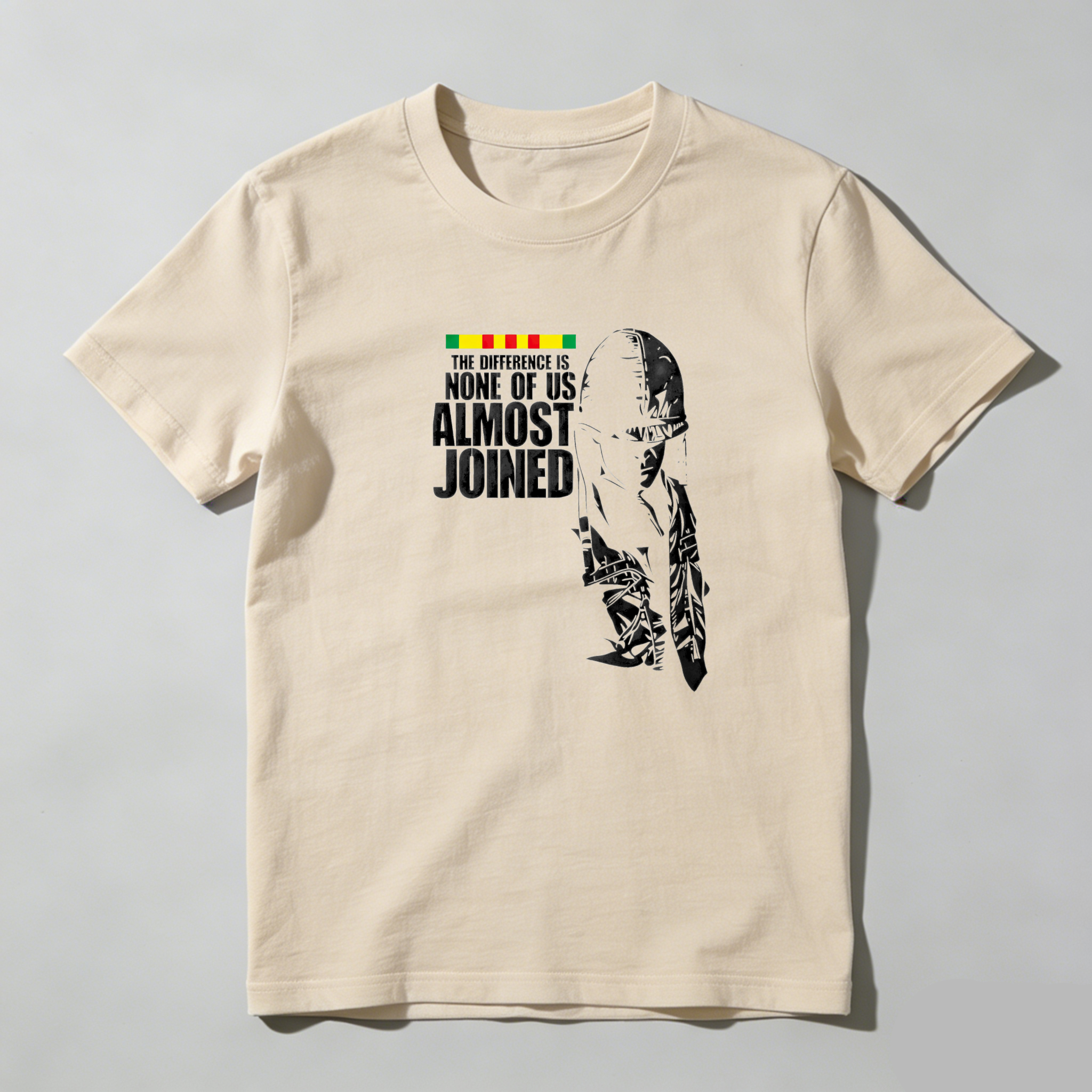 TEECURENT The Difference Is None Of Us Almost Joined Pure Cotton Short Sleeve T Shirt-TeeCurent