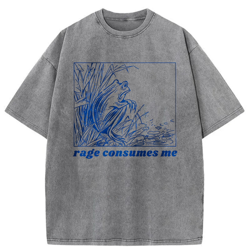 Blue Dragon In Bamboo Forest Rage Consumes Me tshirt 100% cotton