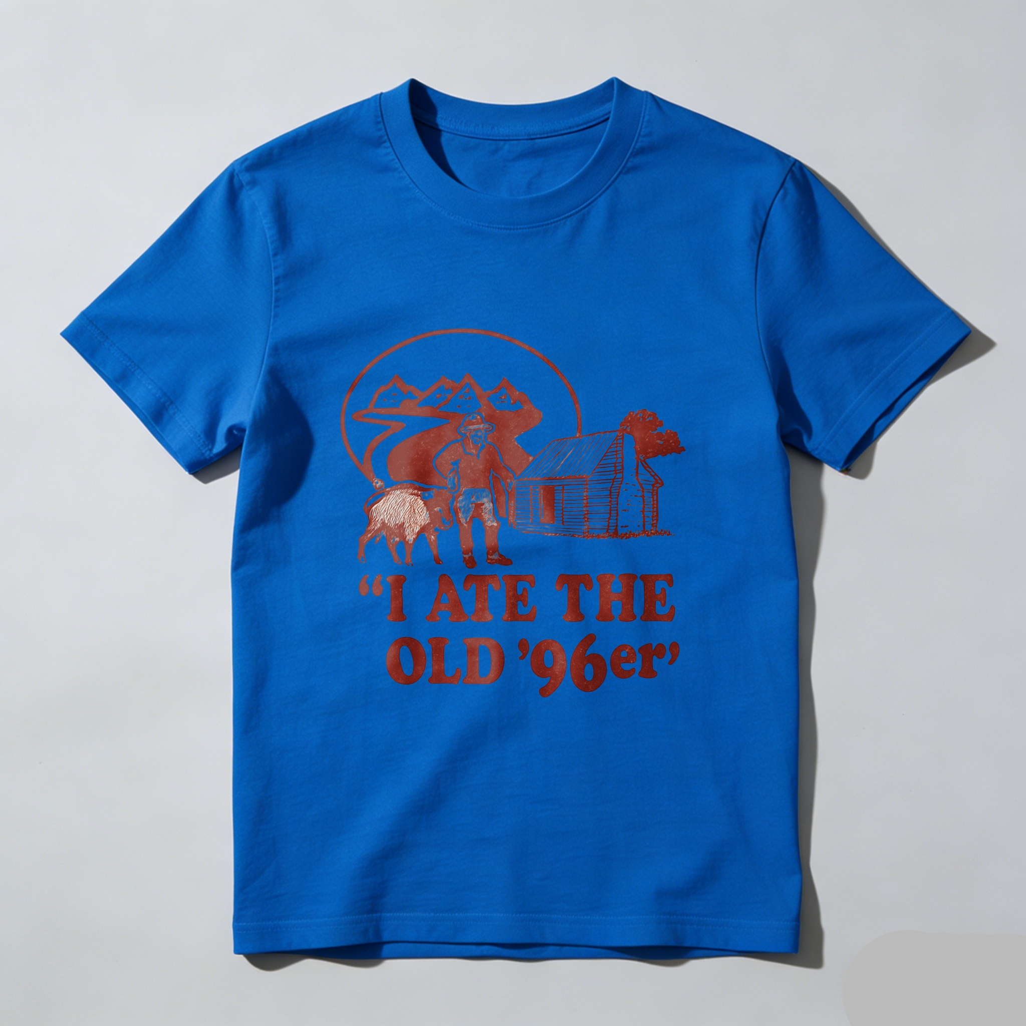 TEECURENT I Ate The Old 96er Mountain Cabin Cowboy T Shirt