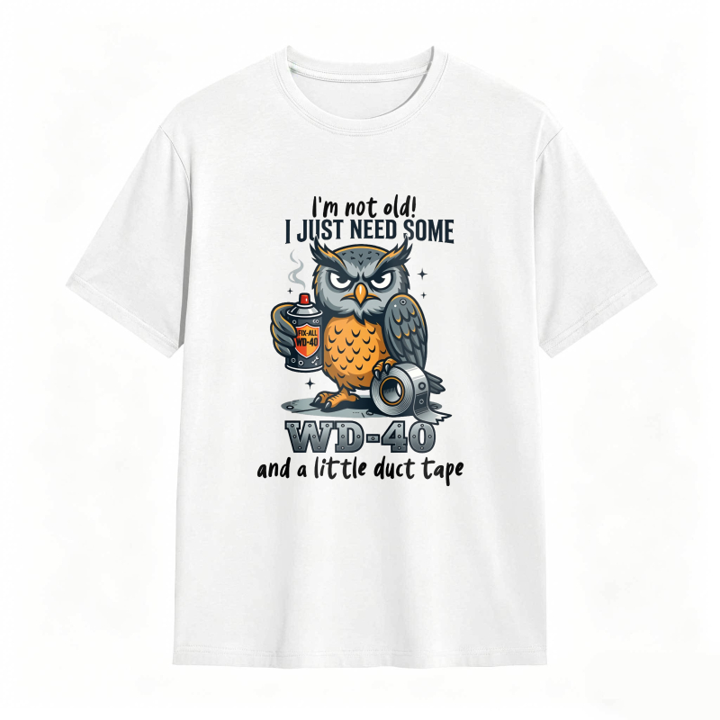 Owl With Wd 40 And Duct Tape Humor Unisex Classic T-shirt