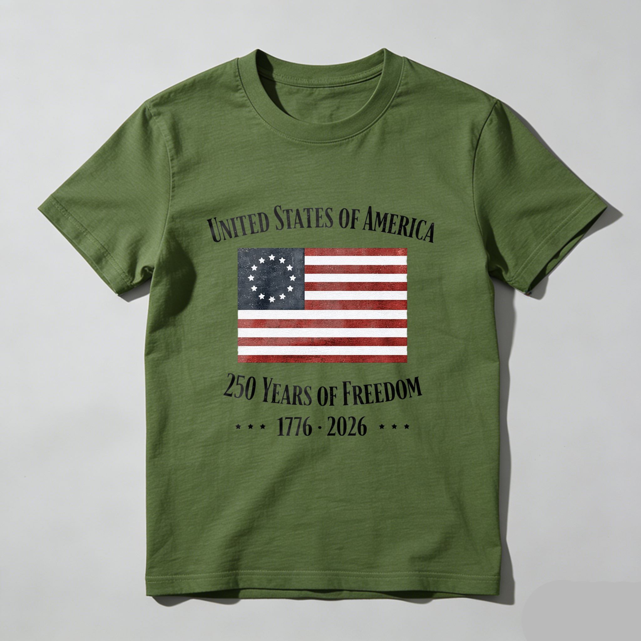 United States Of America 250 Years Of Freedom 1776 2026 Independence Day T Shirt