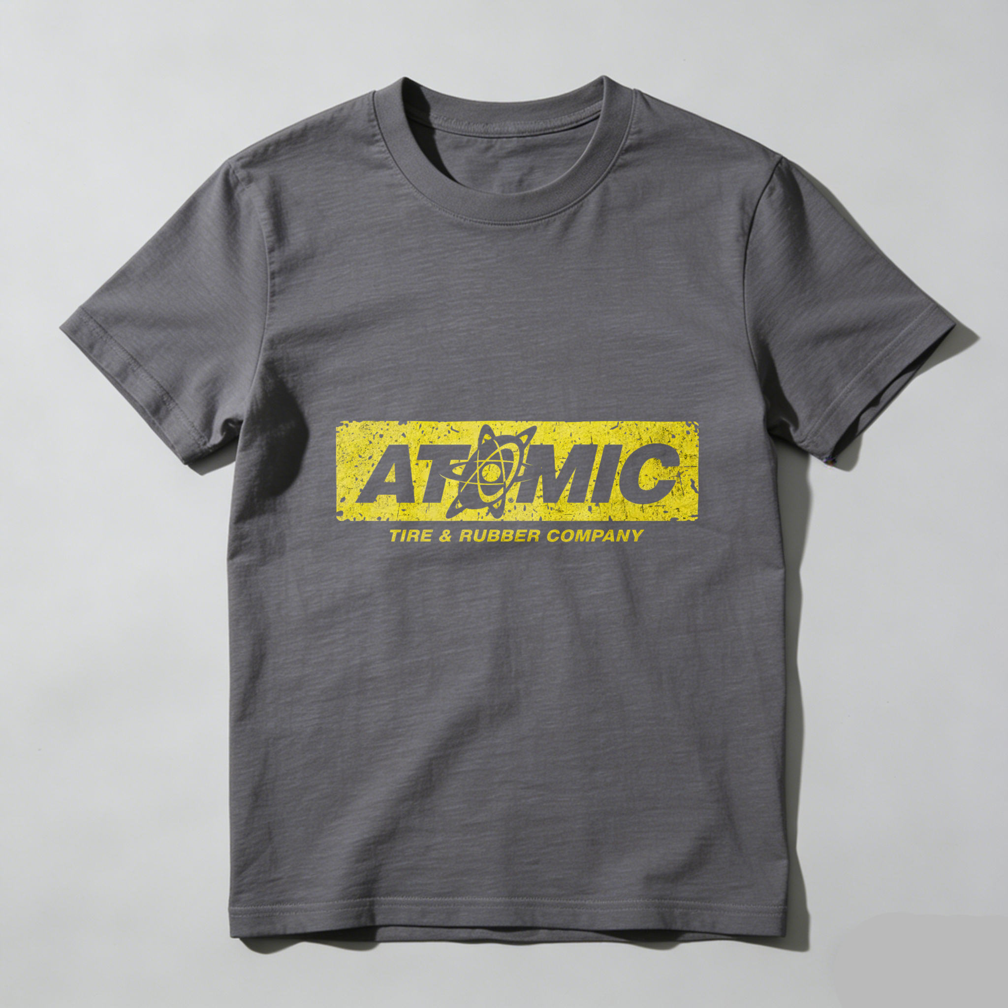 Atomic Tire And Rubber Company Logo T Shirt Black Men Women Unisex Casual Wear