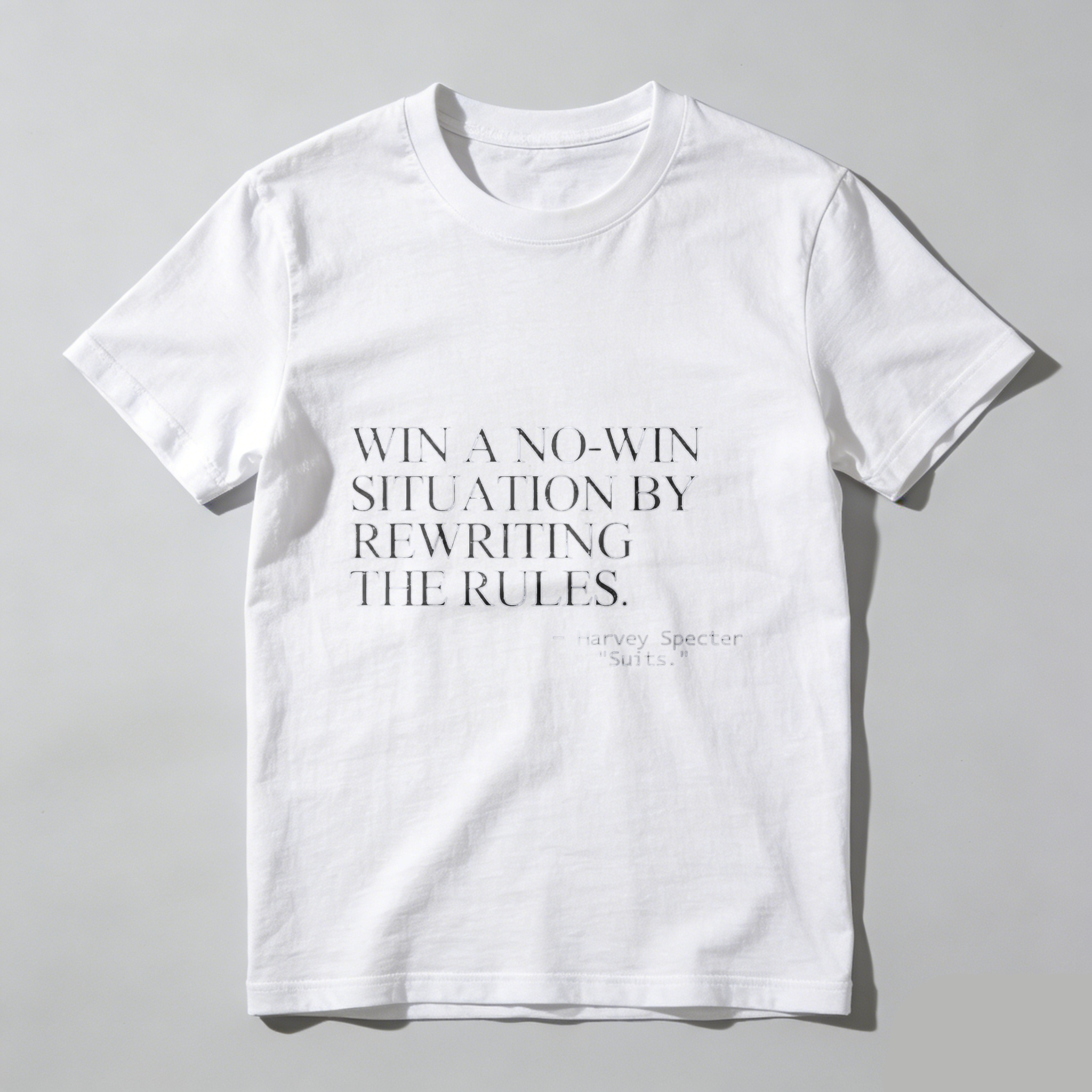 TEECURENT Harvey Specter Suits Quote Win A No Win Situation By Rewriting The Rules T Shirt