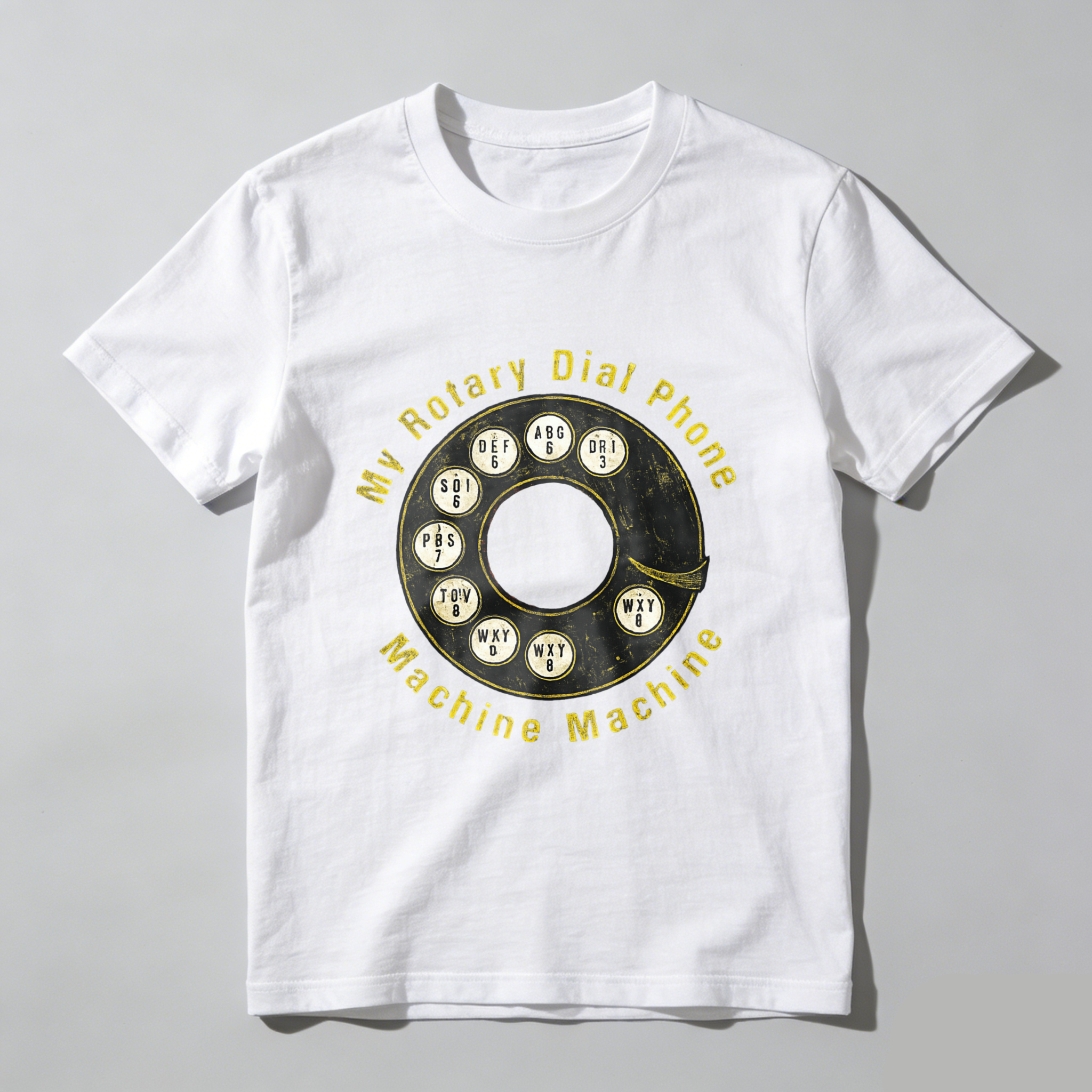 My Rotary Dial Phone Machine Machine T Shirt Made In Usa