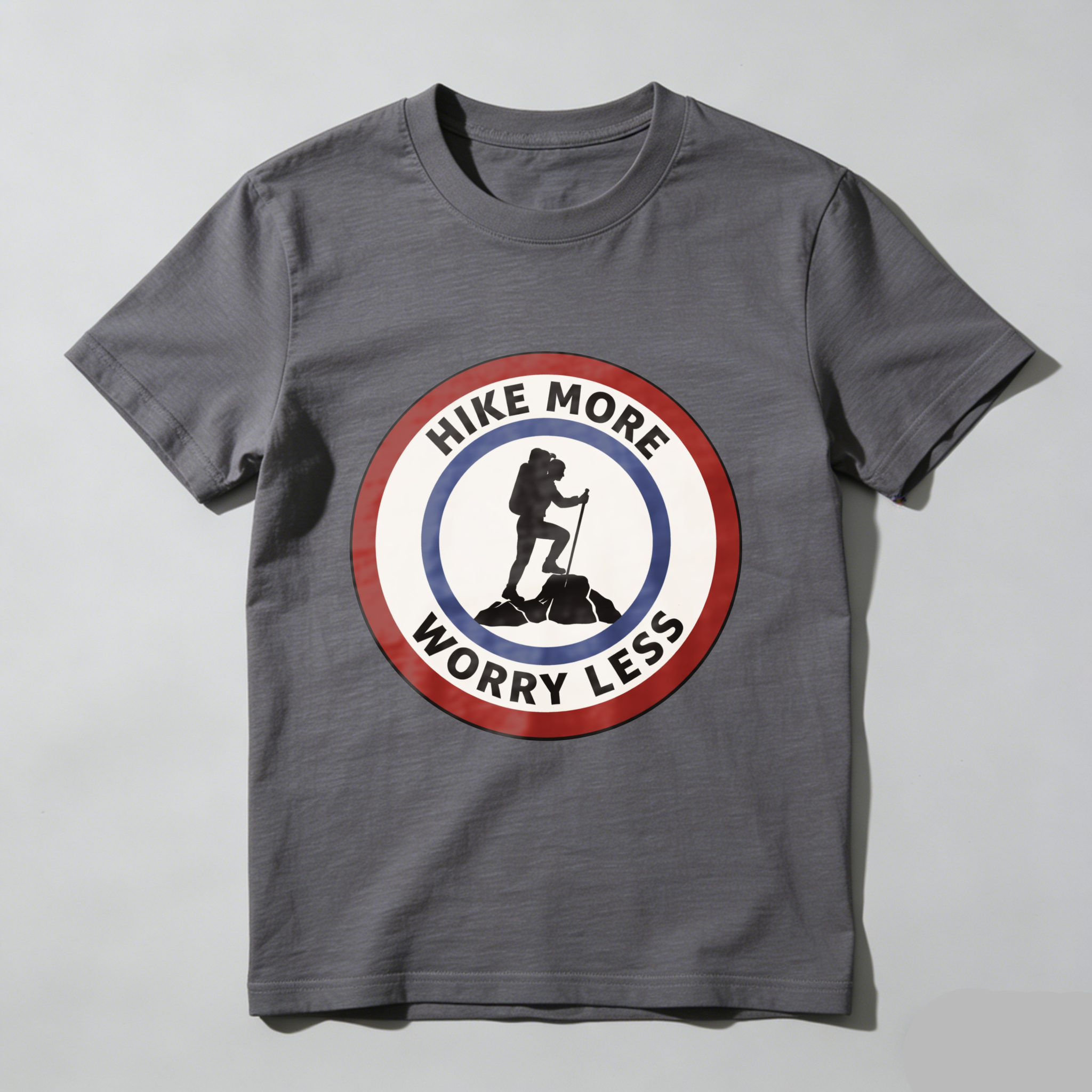 TEECURENT Hike More Worry Less Outdoor Adventure T Shirt For Hiking Enthusiasts And Nature Lovers WOMEN