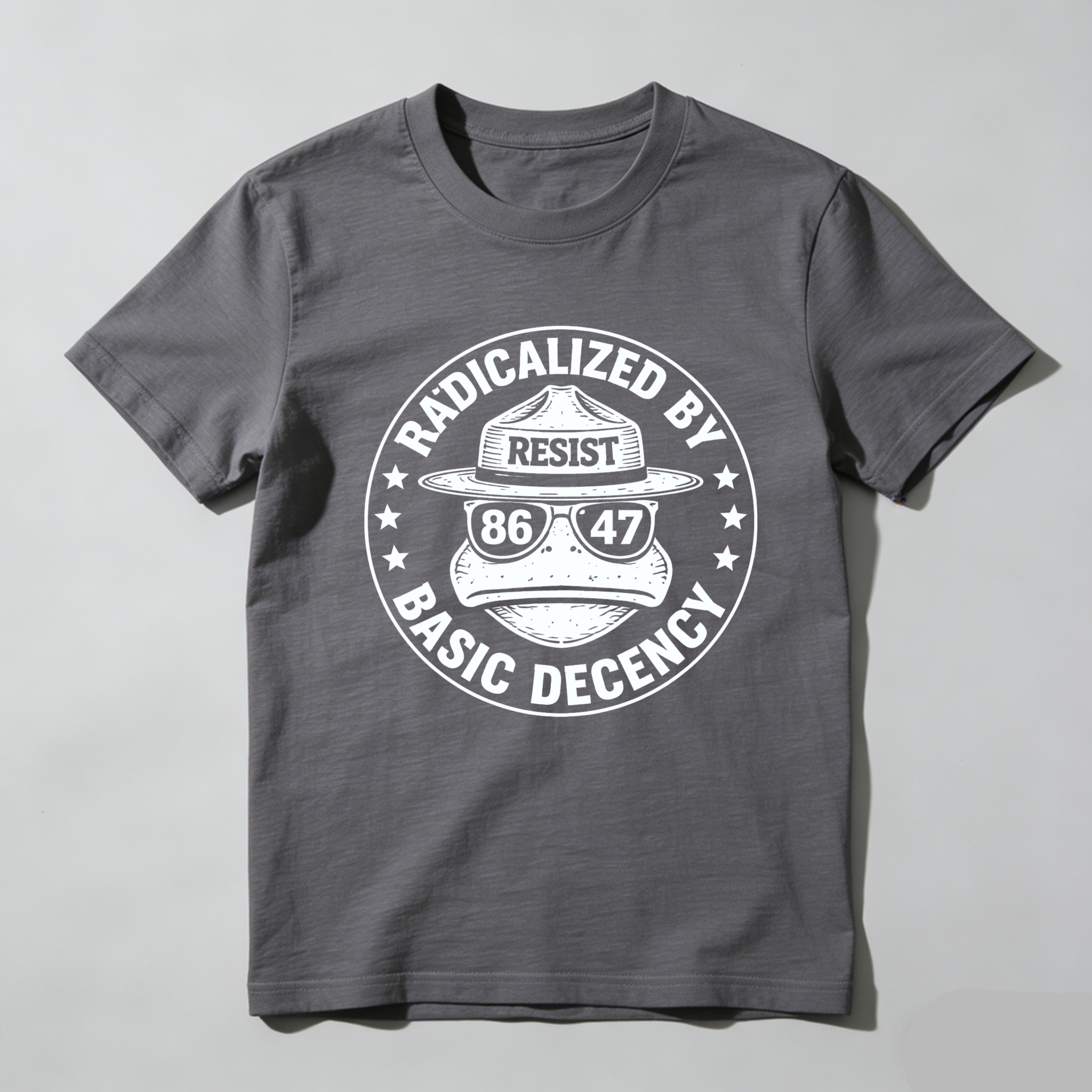 TEECURENTRadicalized By Basic Decency Resist 86 47 T Shirt-TeeCurent