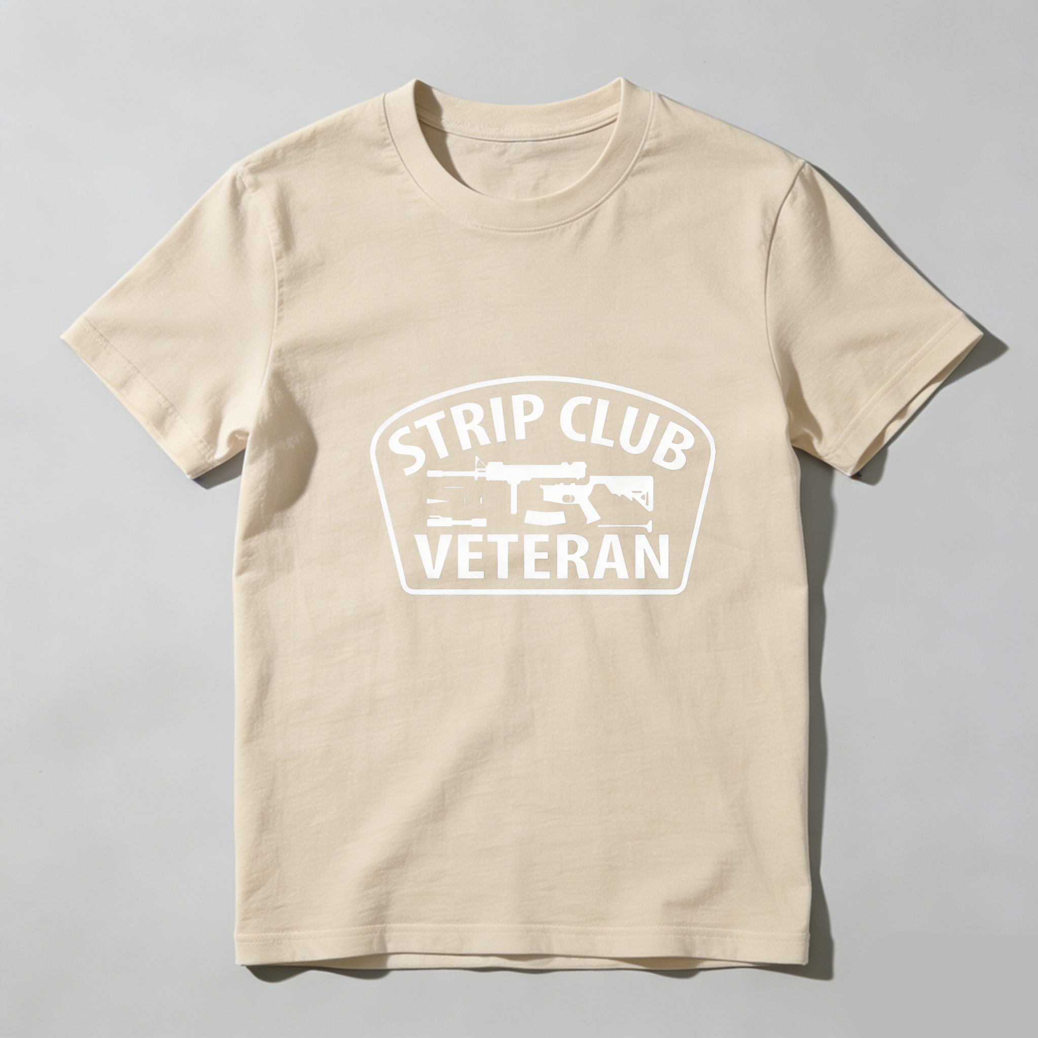TEECURENT Strip Club Veteran Pure Cotton Short Sleeve T Shirt-TeeCurent