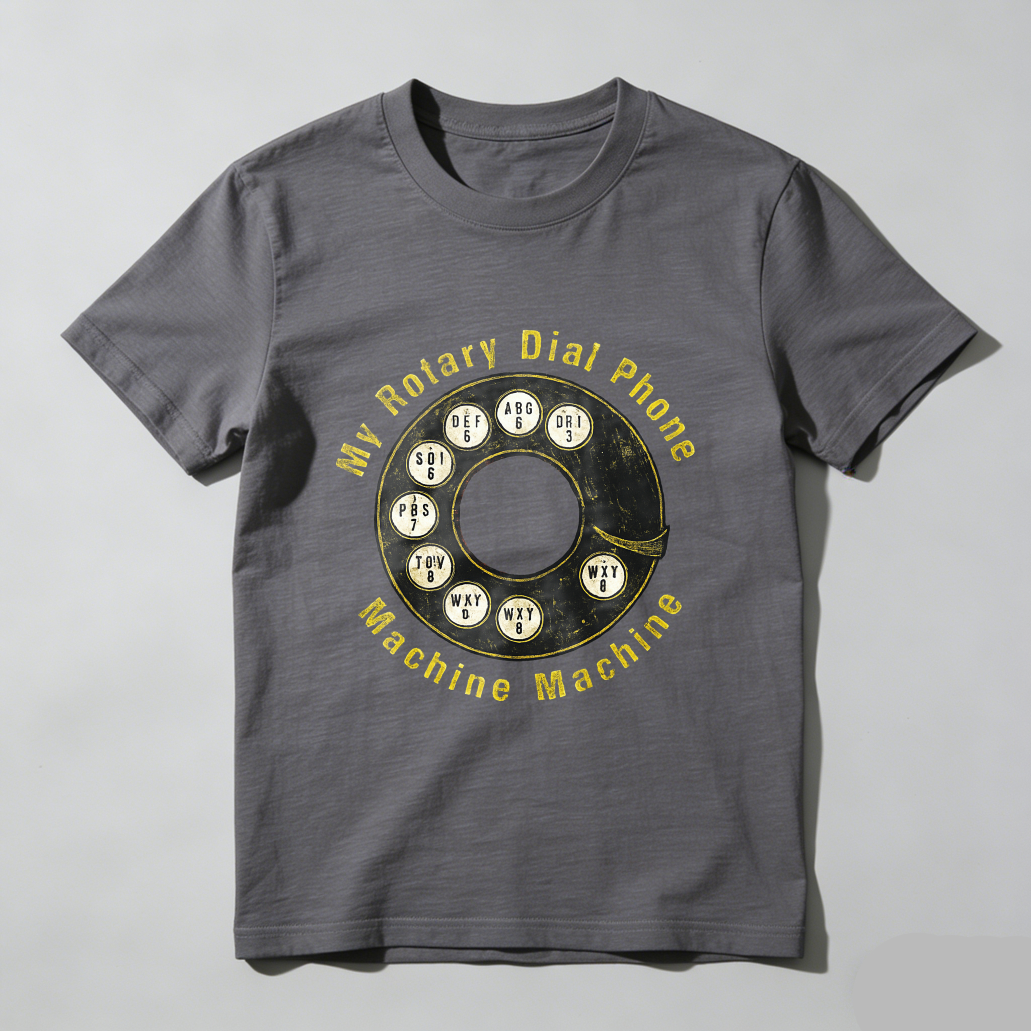 My Rotary Dial Phone Machine Machine T Shirt Made In Usa