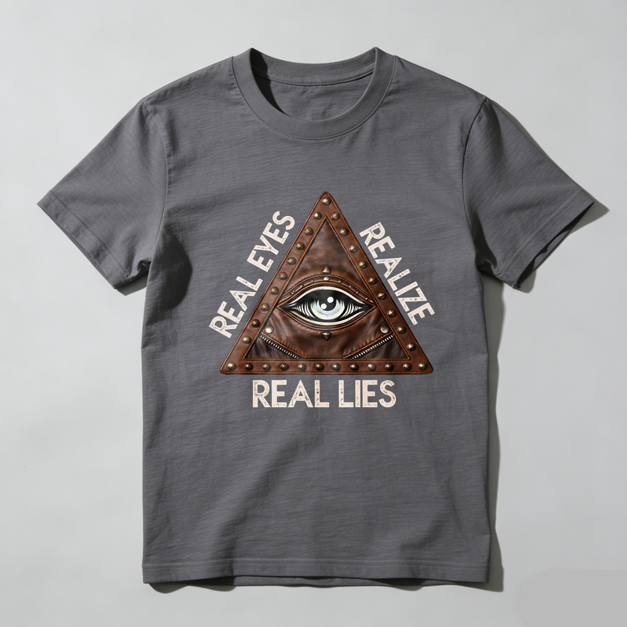 TEECURENT  Real Eyes Realize Real Lies Eye Pyramid Design(1) TEECURENT