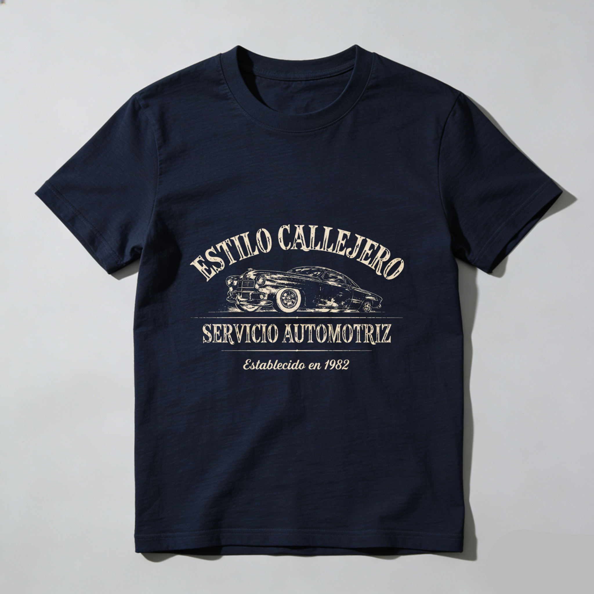 Stylish Street Style Automotive Service Established In 1982 Car Garage T-Shirt