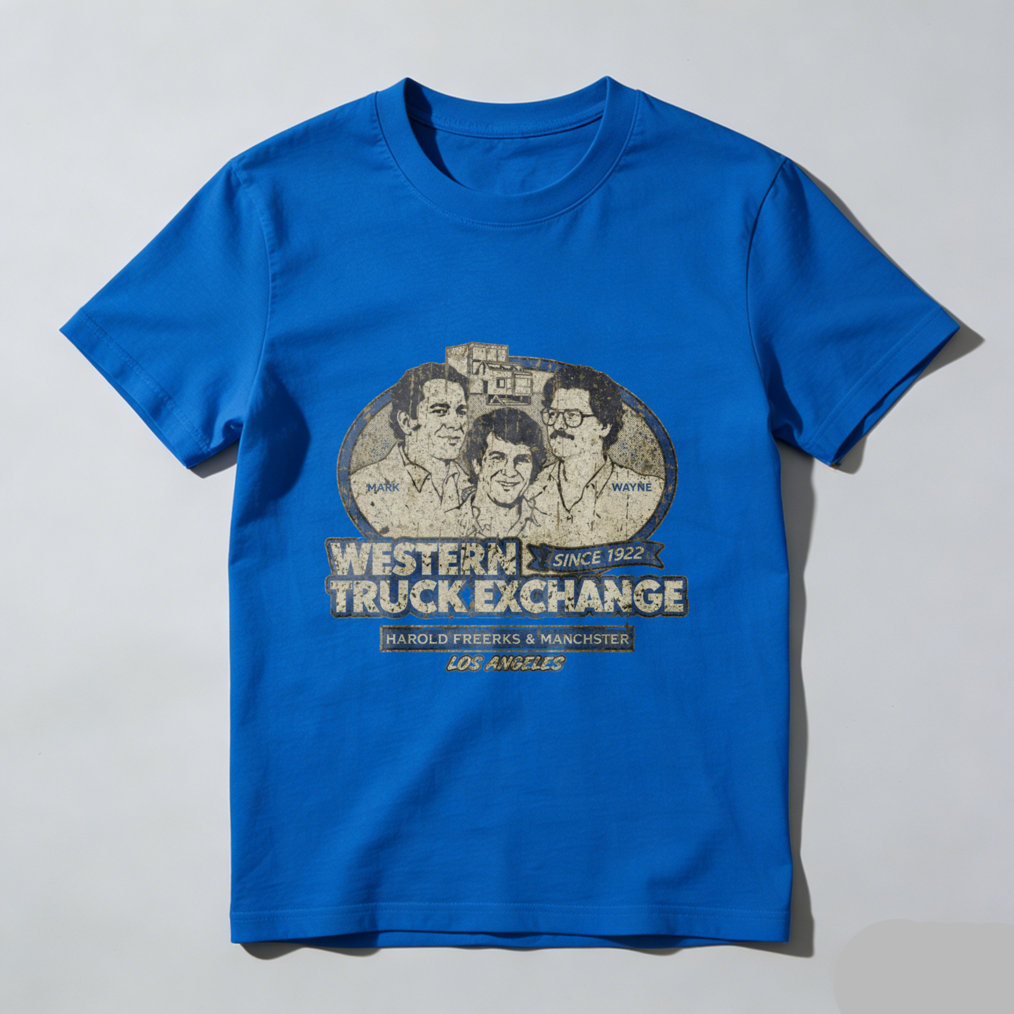 Western Truck Exchange Since 1952 Harold Freerks Manchester Los Angeles Vintage T Shirt