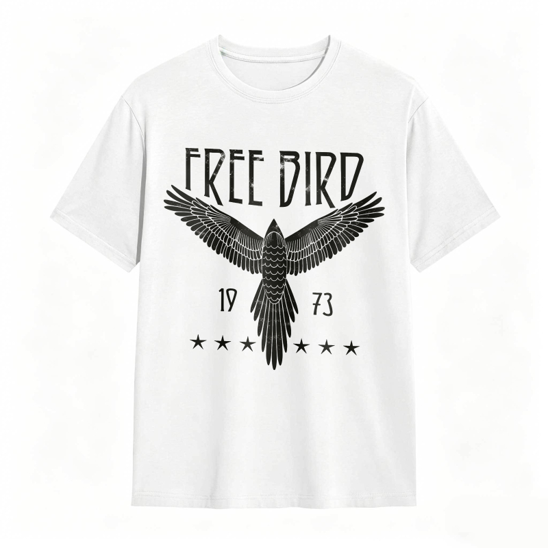 Free Bird Eagle 1973 Stars Design Unisex Classic T-shirt