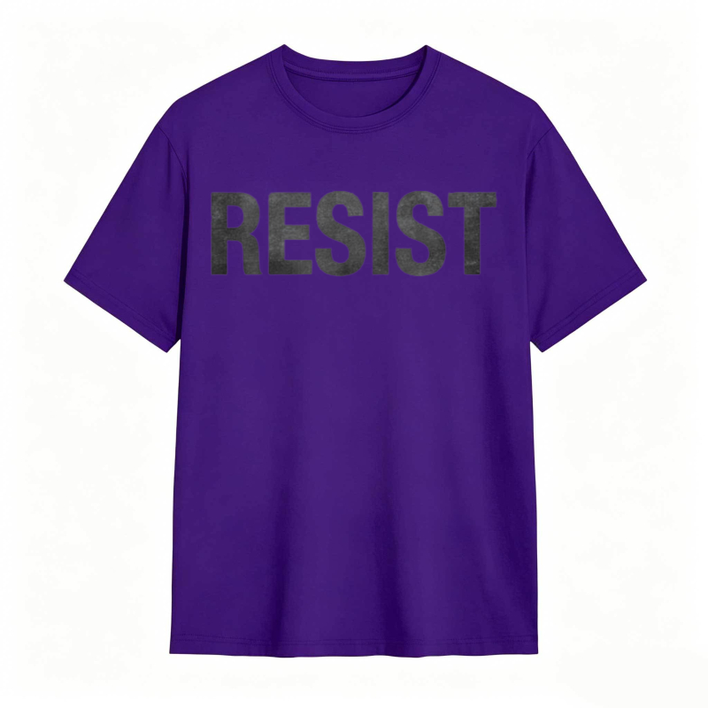 Resist Text Graphic T-shirt