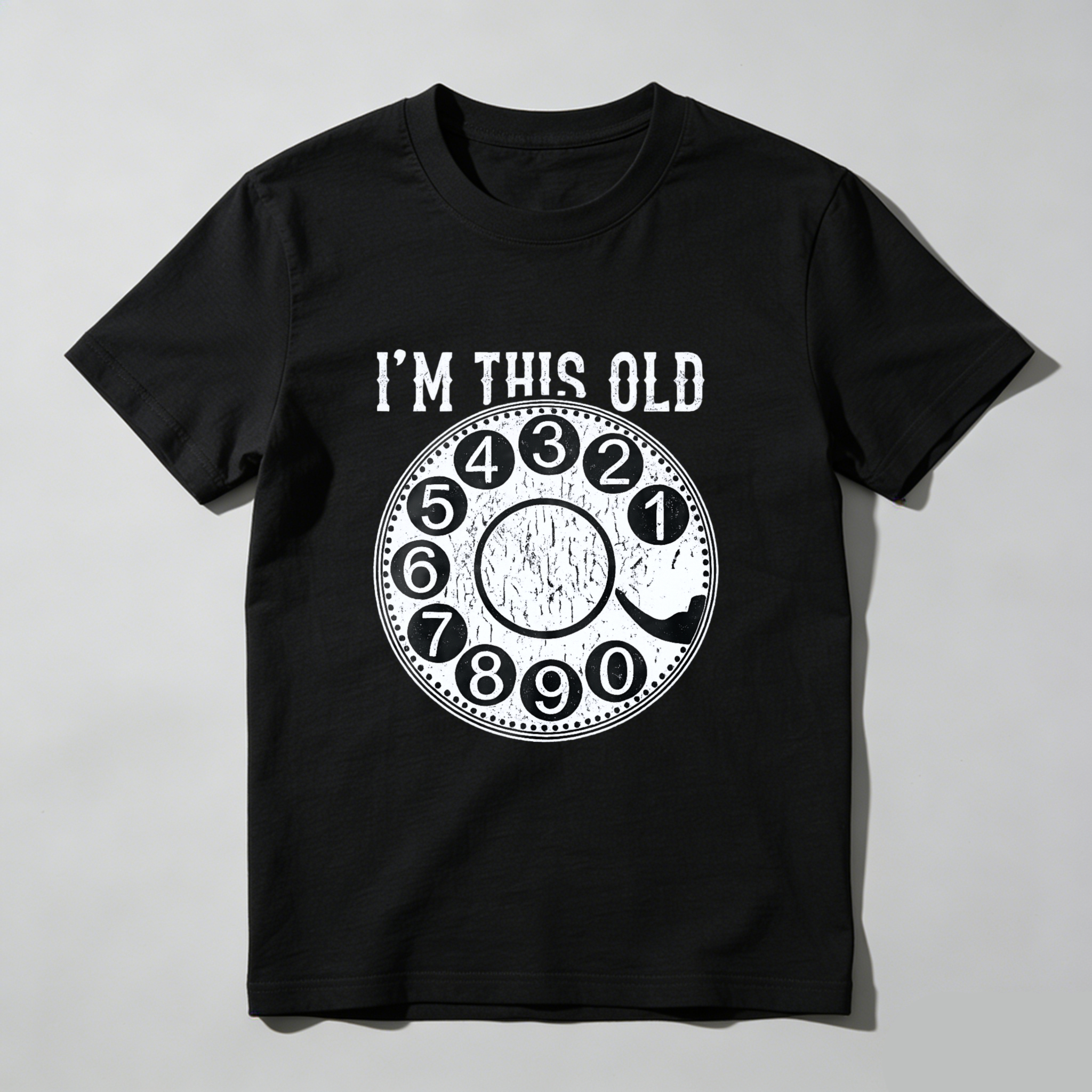 I M This Old Vintage Rotary Dial Phone T Shirt Made In Usa