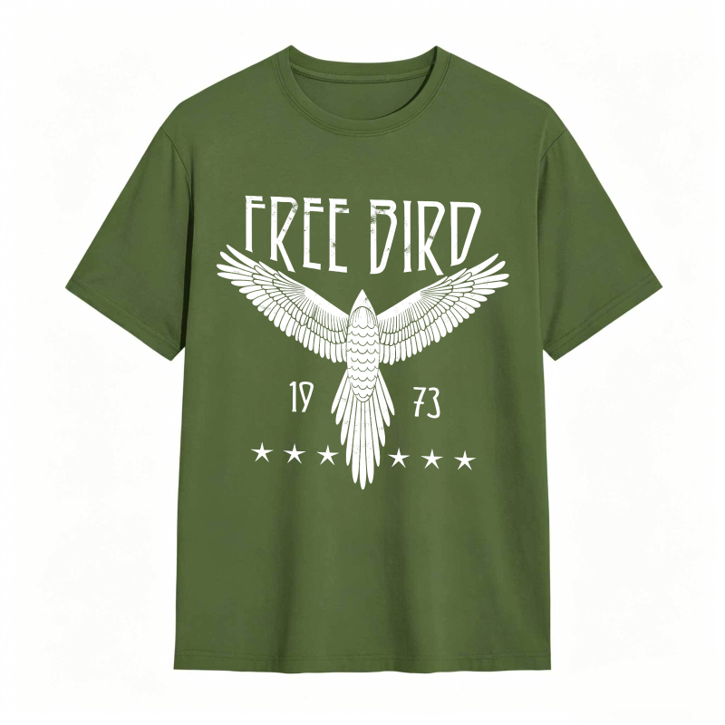 Free Bird Eagle 1973 Stars Design Unisex Classic T-shirt