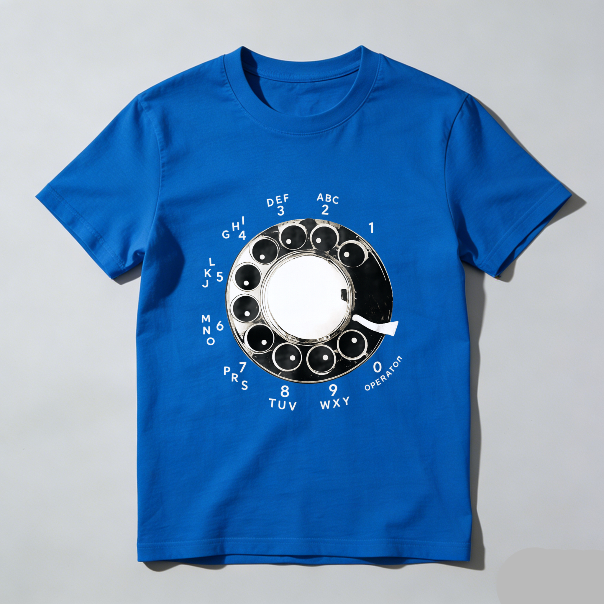 Retro Rotary Dial Phone T-Shirt Vintage Telephone Design Made In Usa Unisex Black Shirt Classic Communication Theme Graphic Tee