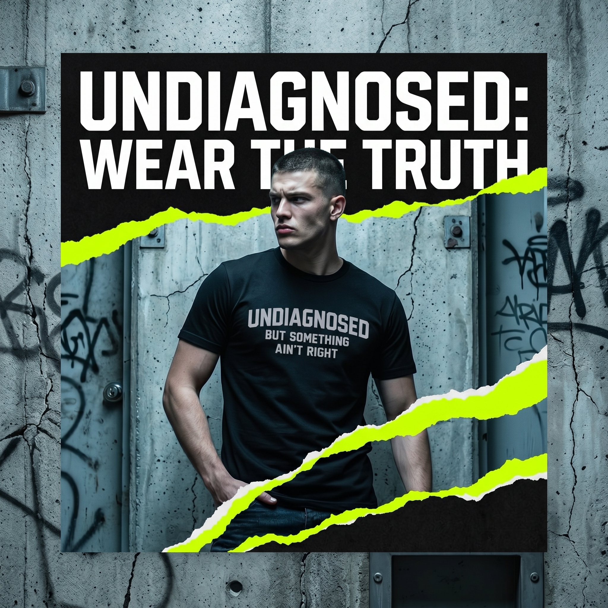 Undiagnosed But Something Ain't Right Funny Graphic T-Shirt