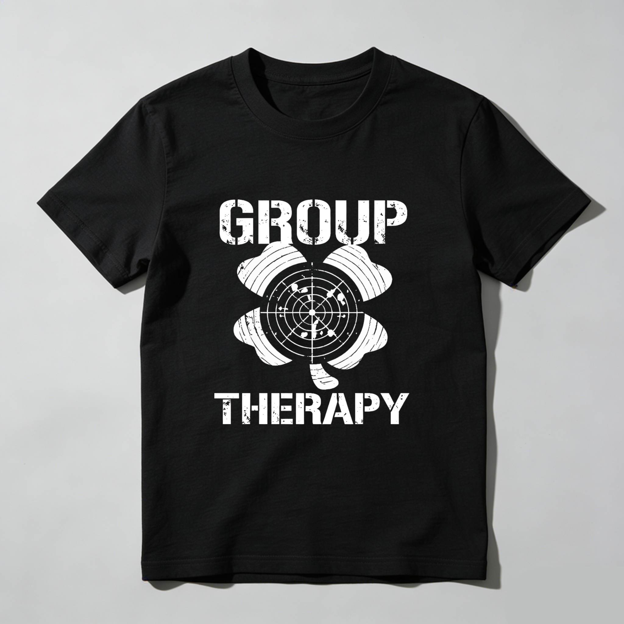 TEECURENT Group Therapy T Shirt With Target Design For Shooting Enthusiasts And Fun Group Activities