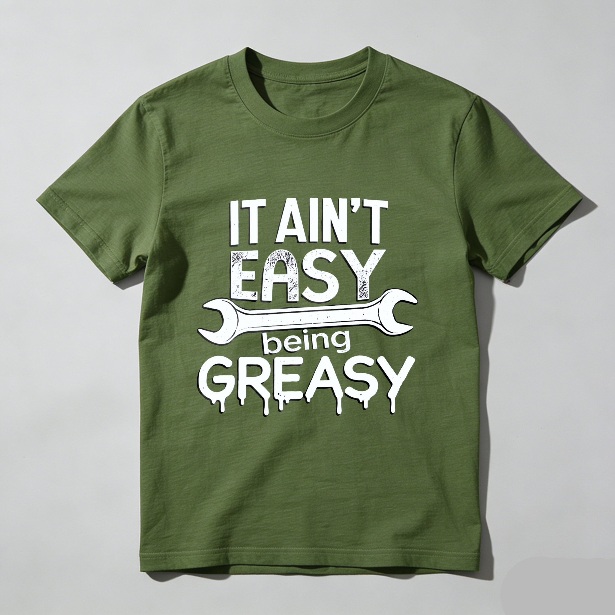 It Aint Easy Being Greasy Mechanic T Shirt For Men And Women Auto Repair Garage Worker Gift Wrench Design
