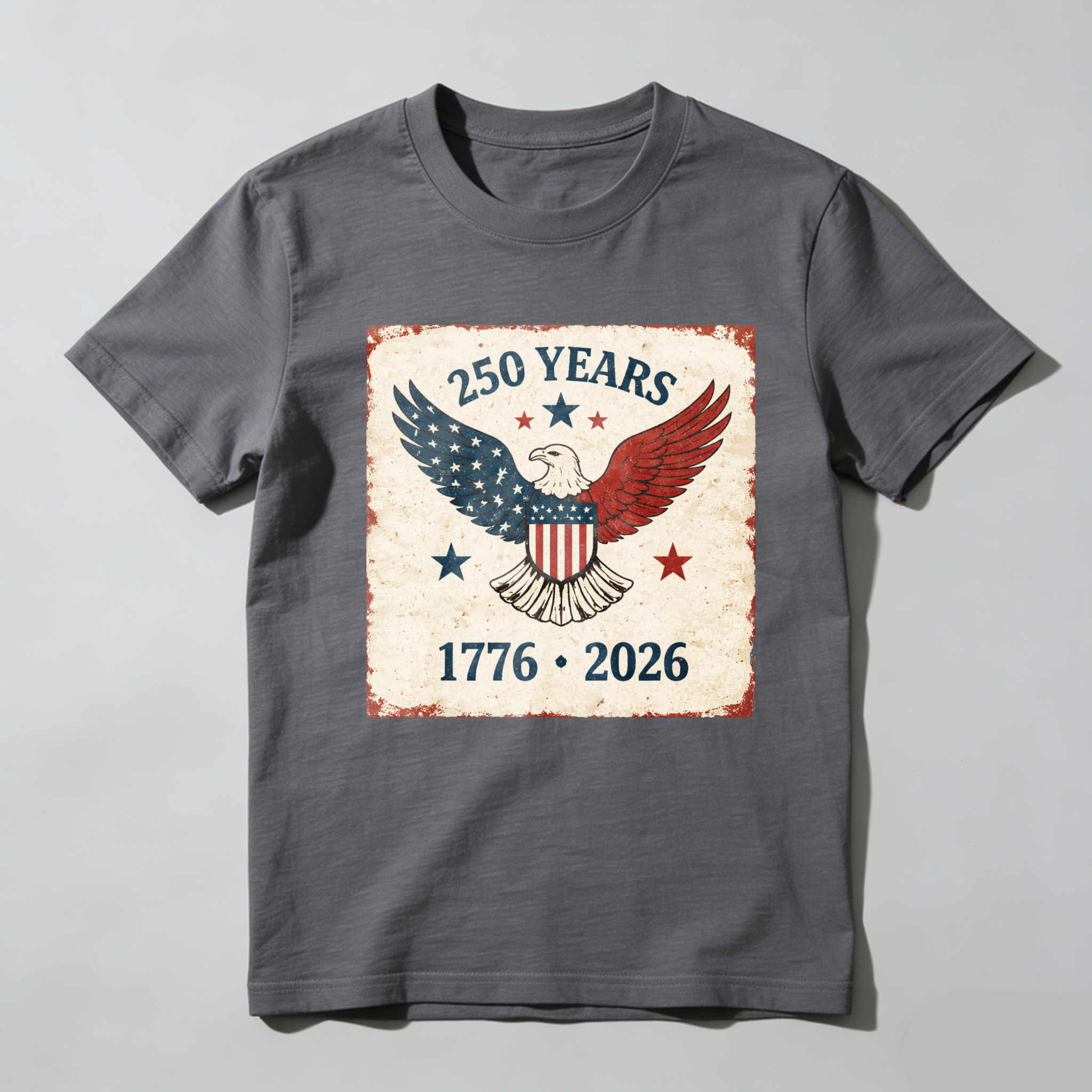 250 Years America Independence Day 1776 2026 Eagle Patriotic T Shirt