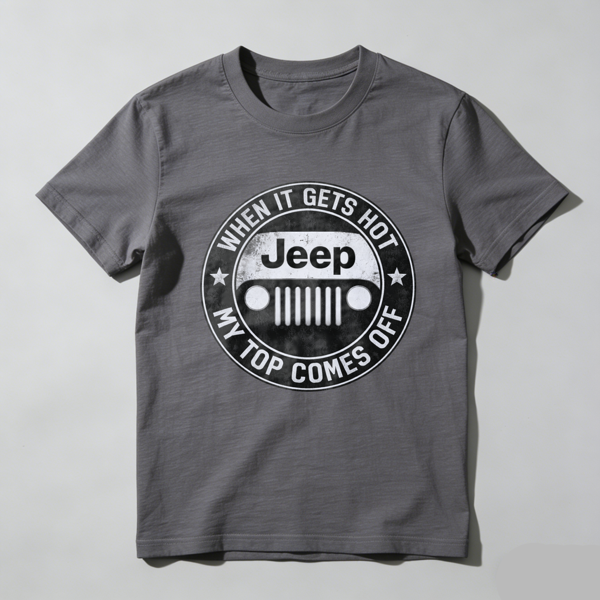 When It Gets Hot My Top Comes Off Jeep T Shirt For Jeep Lovers And Outdoor Enthusiasts