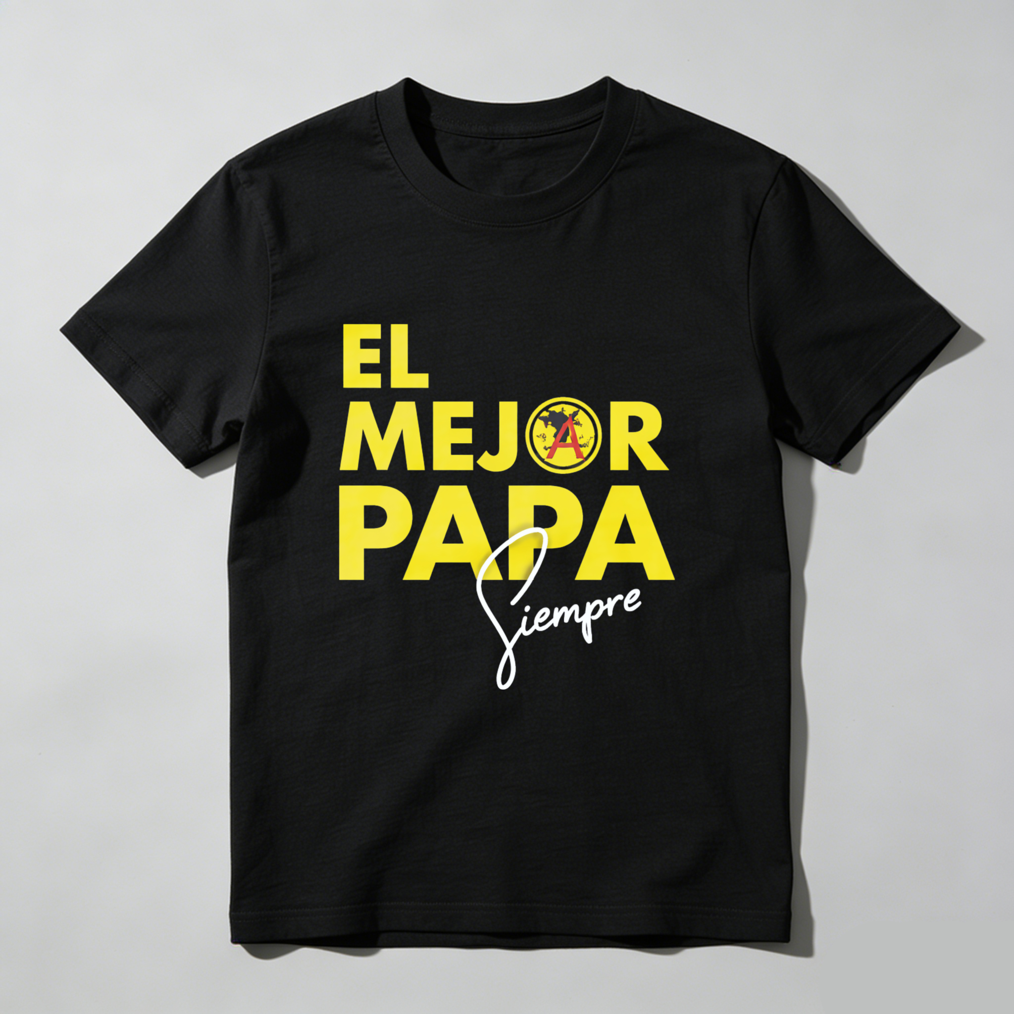 TEECURENT El Mejor Papa Siempre Mexico Flag Fatherhood T Shirt For Dad Gift