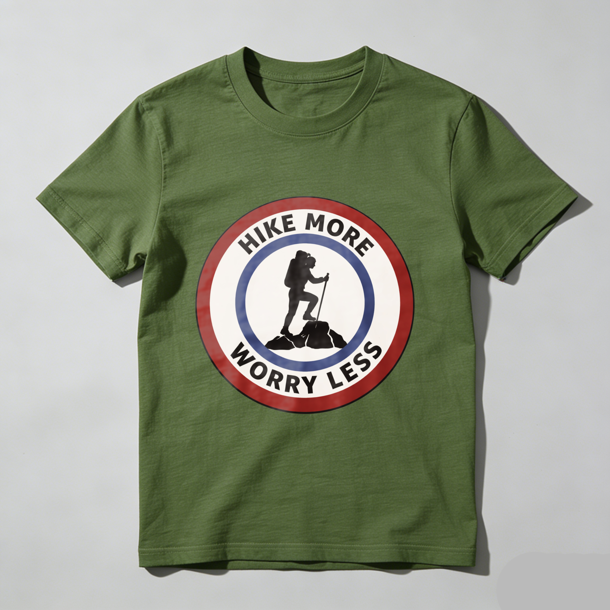 TEECURENT Hike More Worry Less Outdoor Adventure T Shirt For Hiking Enthusiasts And Nature Lovers WOMEN