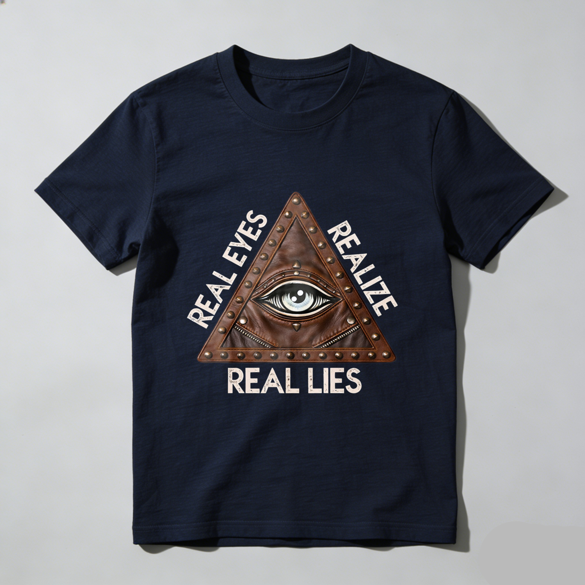 TEECURENT  Real Eyes Realize Real Lies Eye Pyramid Design(1) TEECURENT