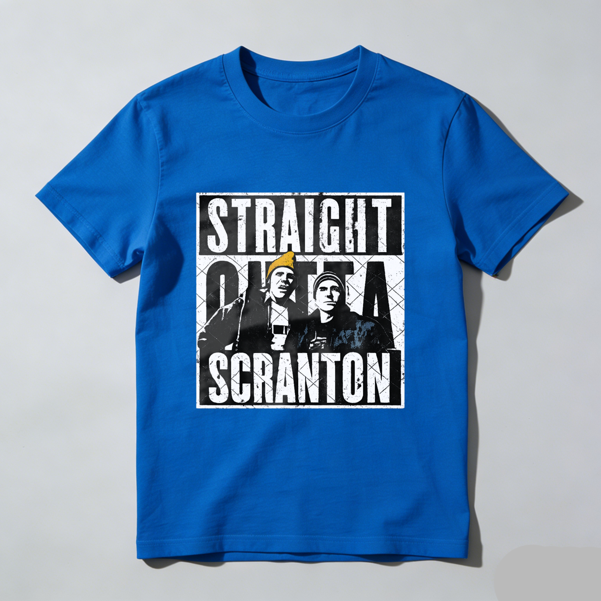 TEECURENT Straight Outta Scranton The Office T Shirt Men Women Unisex Black Comedy Drama TV Show Fan Gift Apparel