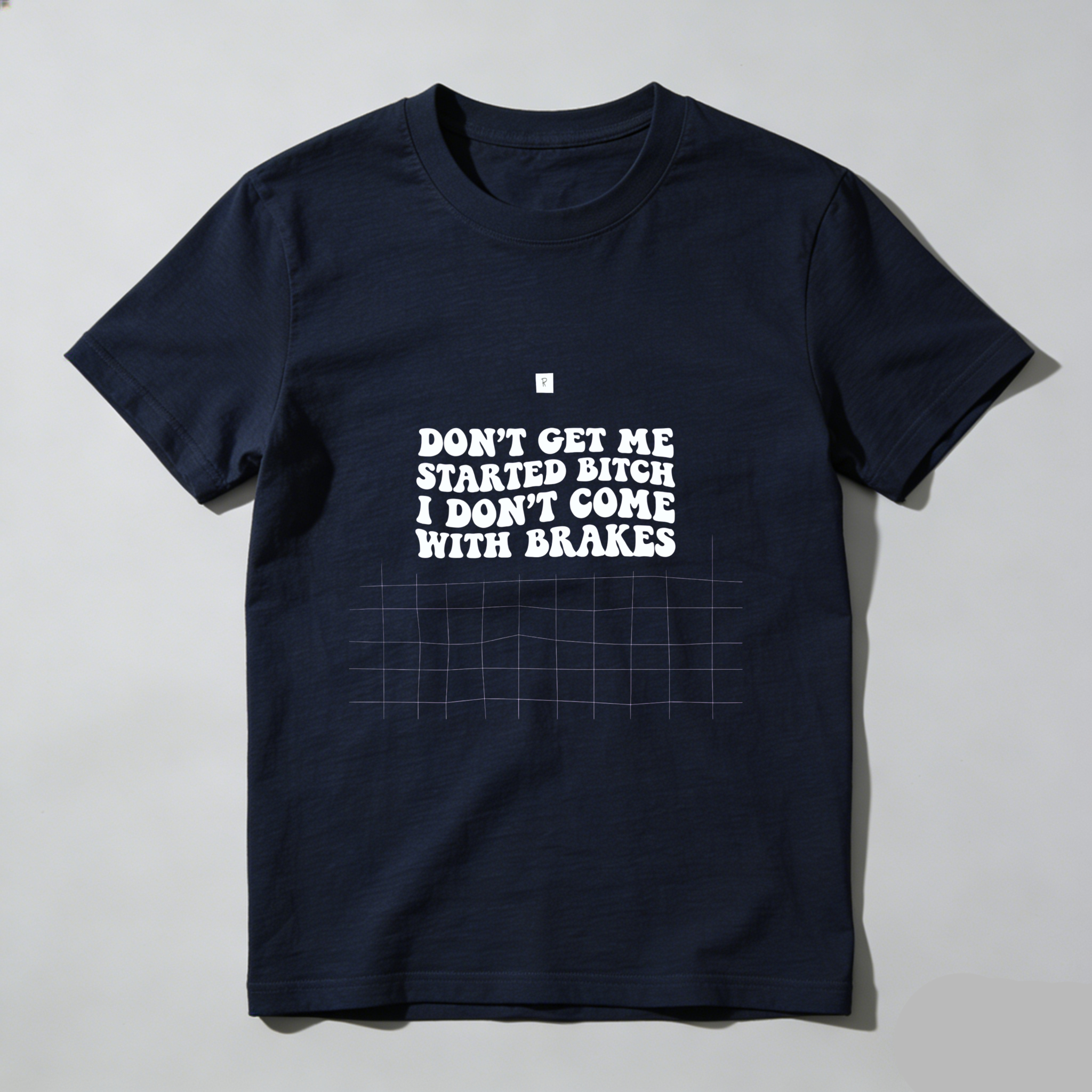 TEECURENT Dont Get Me Started Bitch I Dont Come With Brakes T Shirt Funny Sassy Statement Graphic Tee For Men Women Unisex Casual Wear WOMEN