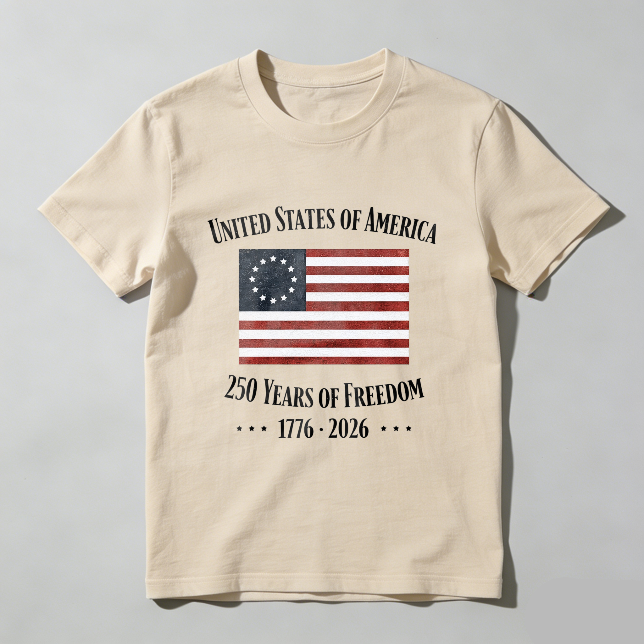 United States Of America 250 Years Of Freedom 1776 2026 Independence Day T Shirt