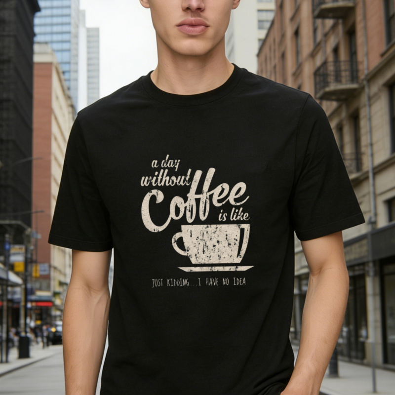 A Day Without Coffee Is Like Just Kidding I Have No Idea T-shirt