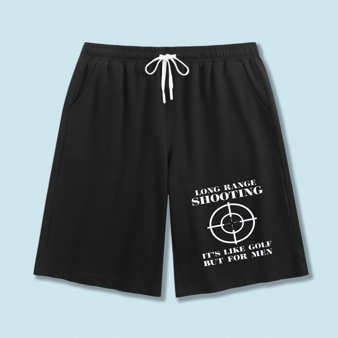 TEECURENT Long Range Shooting Shorts Its Like Golf But For Men Mens Casual Sweat Shorts With Drawstring Elastic Waistband Comfortable Athletic Wear For Outdoor Activities