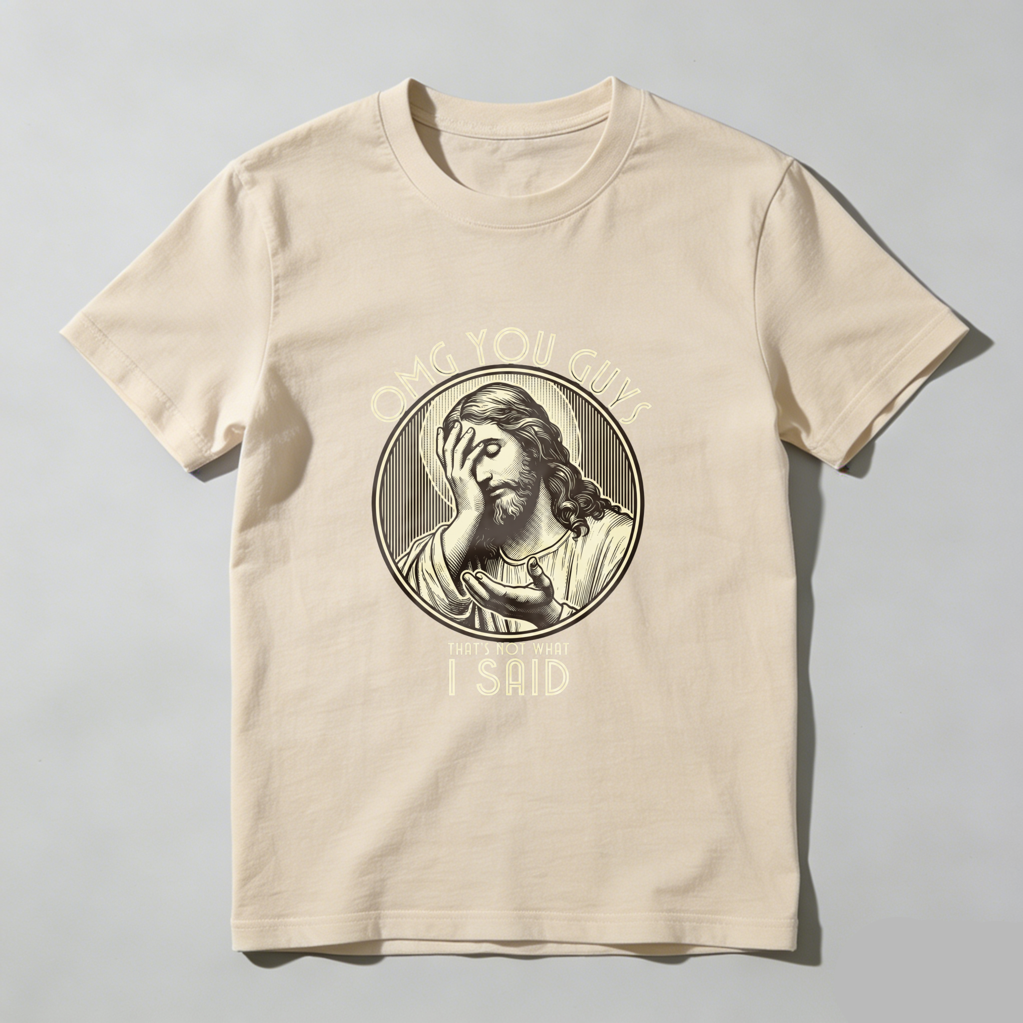 Casual, Men's T-Shirt, Religious Humor Design, Everyday Wear, Gift For Friends