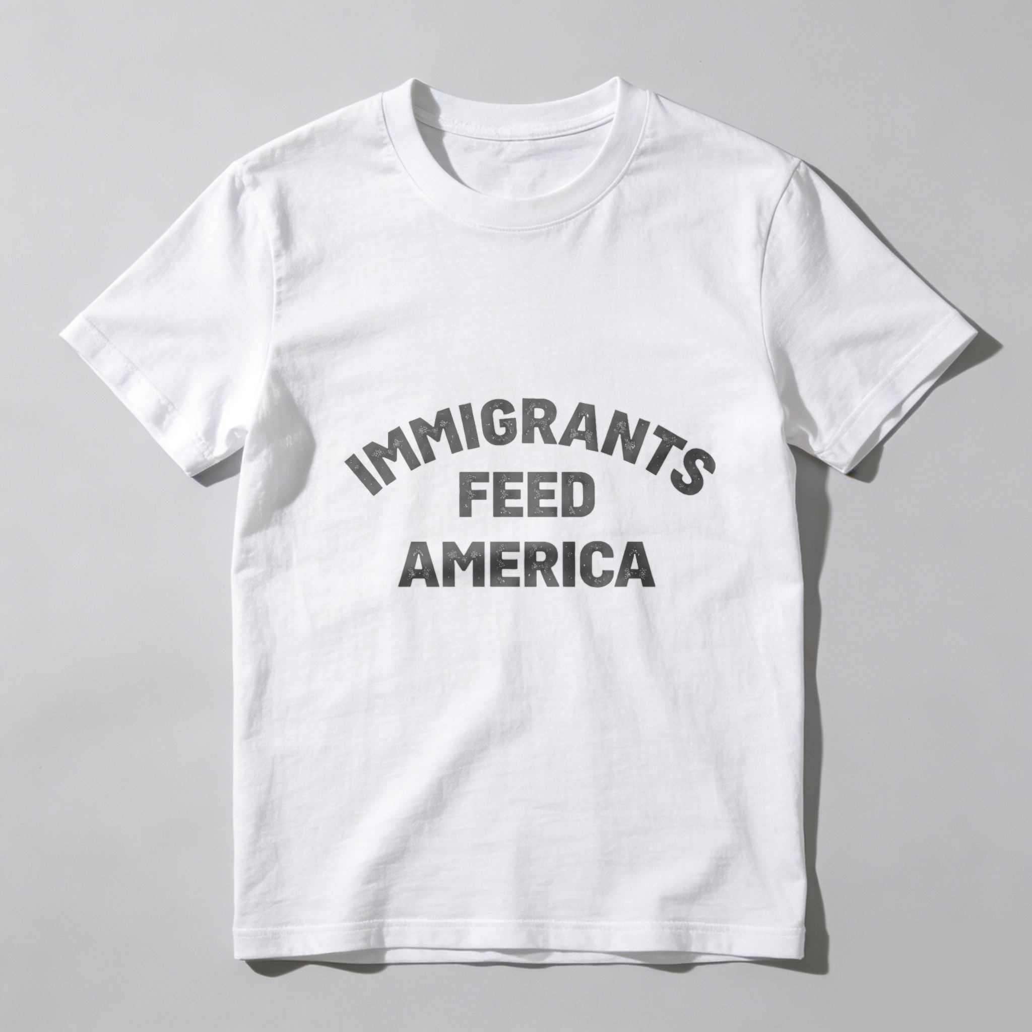 TEECURENTImmigrants Feed America T Shirt Black Unisex Cotton Graphic Tee For Men Women And Kids-TeeCurent