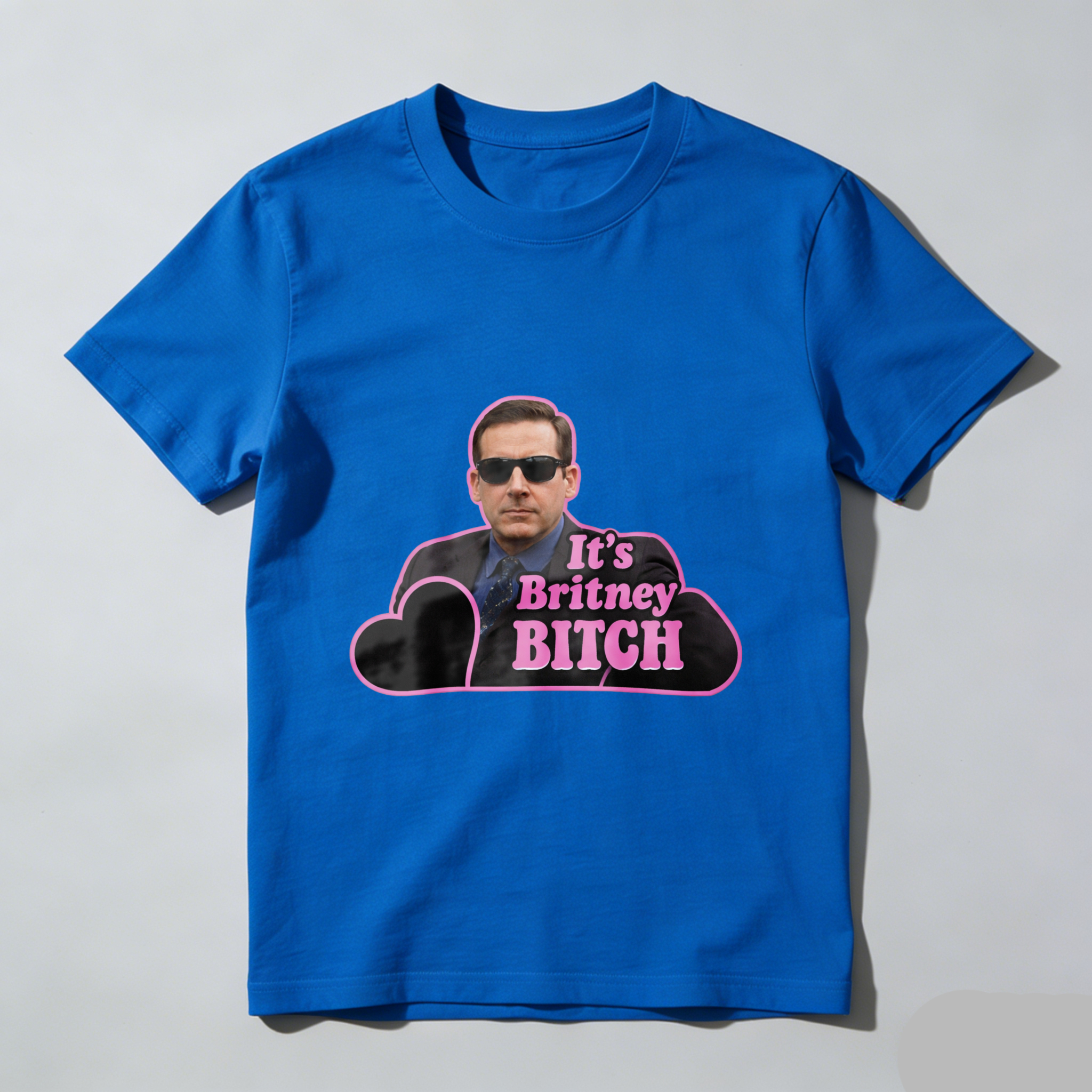 TEECURENT Its Britney Bitch Michael Scott T Shirt Funny Office Space Pop Culture Quote Men Women Unisex Black Cotton Tee Shirt