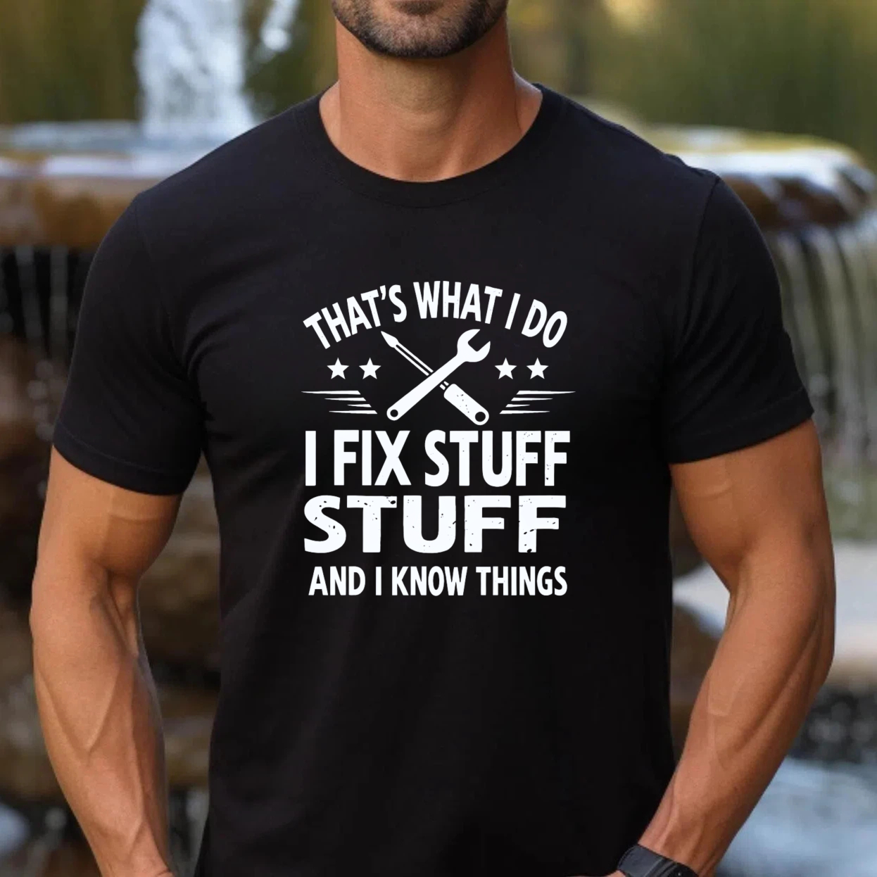That's What I Do I Fix Stuff And I Know Things Mechanic T-Shirt For Men Women