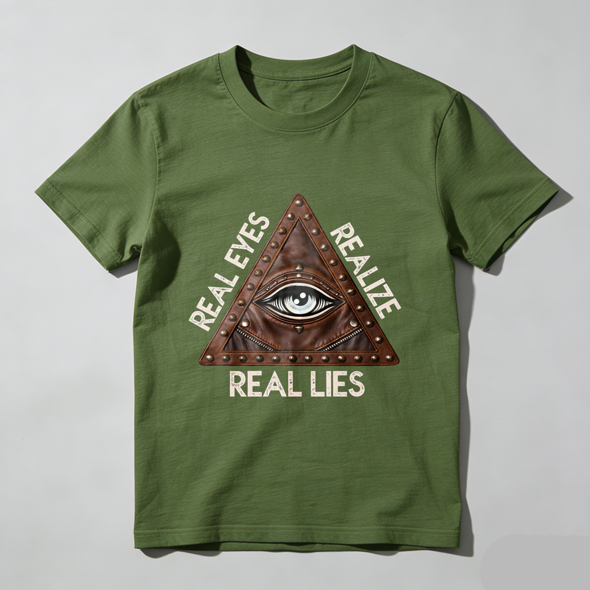 TEECURENT  Real Eyes Realize Real Lies Eye Pyramid Design(1) TEECURENT